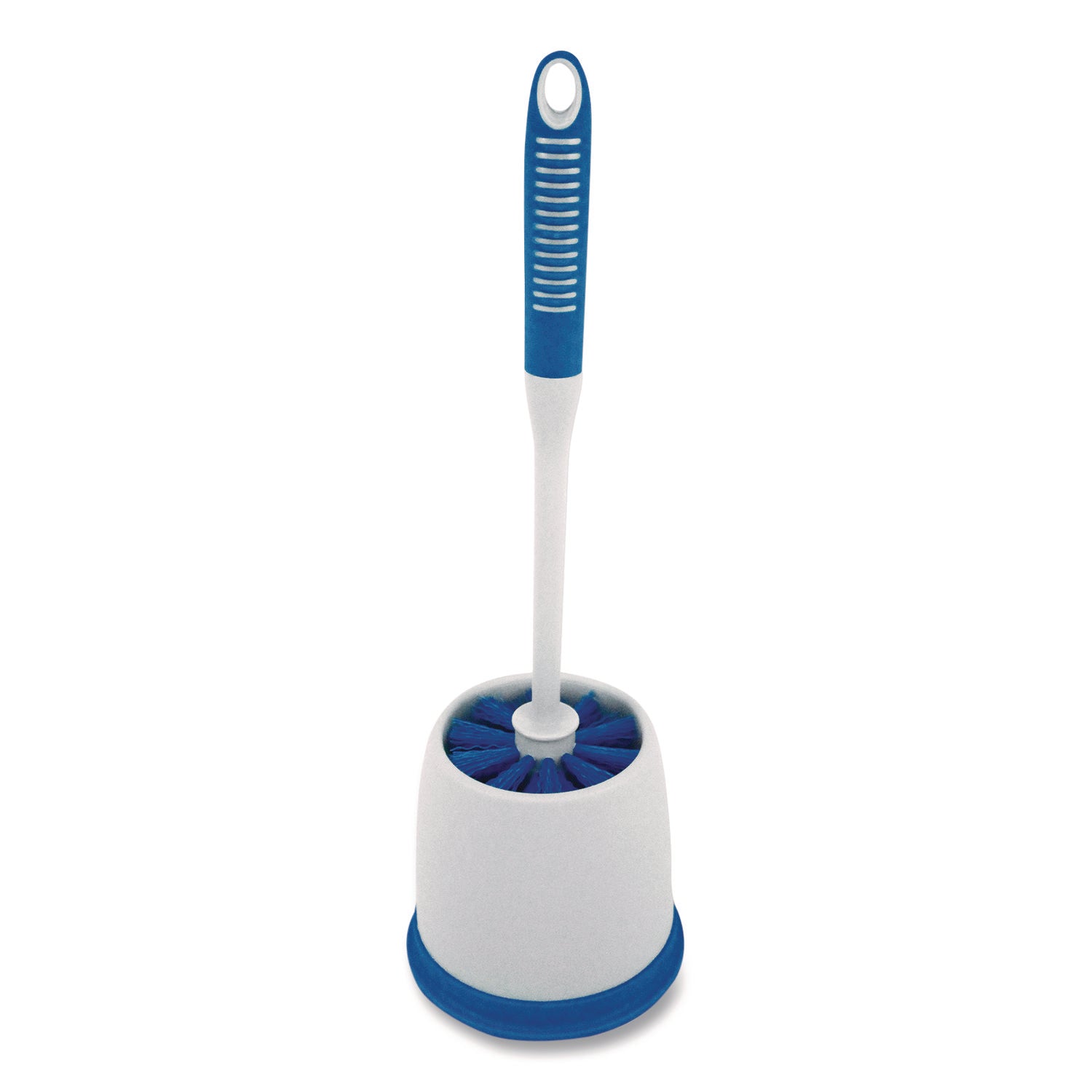 Impact® Toilet Bowl Brush and Caddy, Blue/Gray