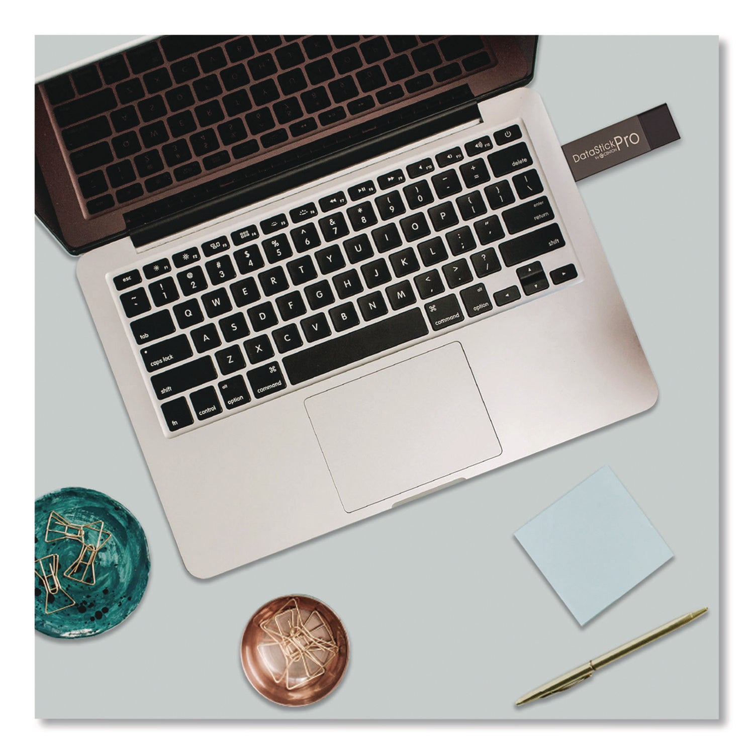 Centon DataStick Pro USB 2.0 Type A Flash Drive, 32 GB, Gray, 10/Pack