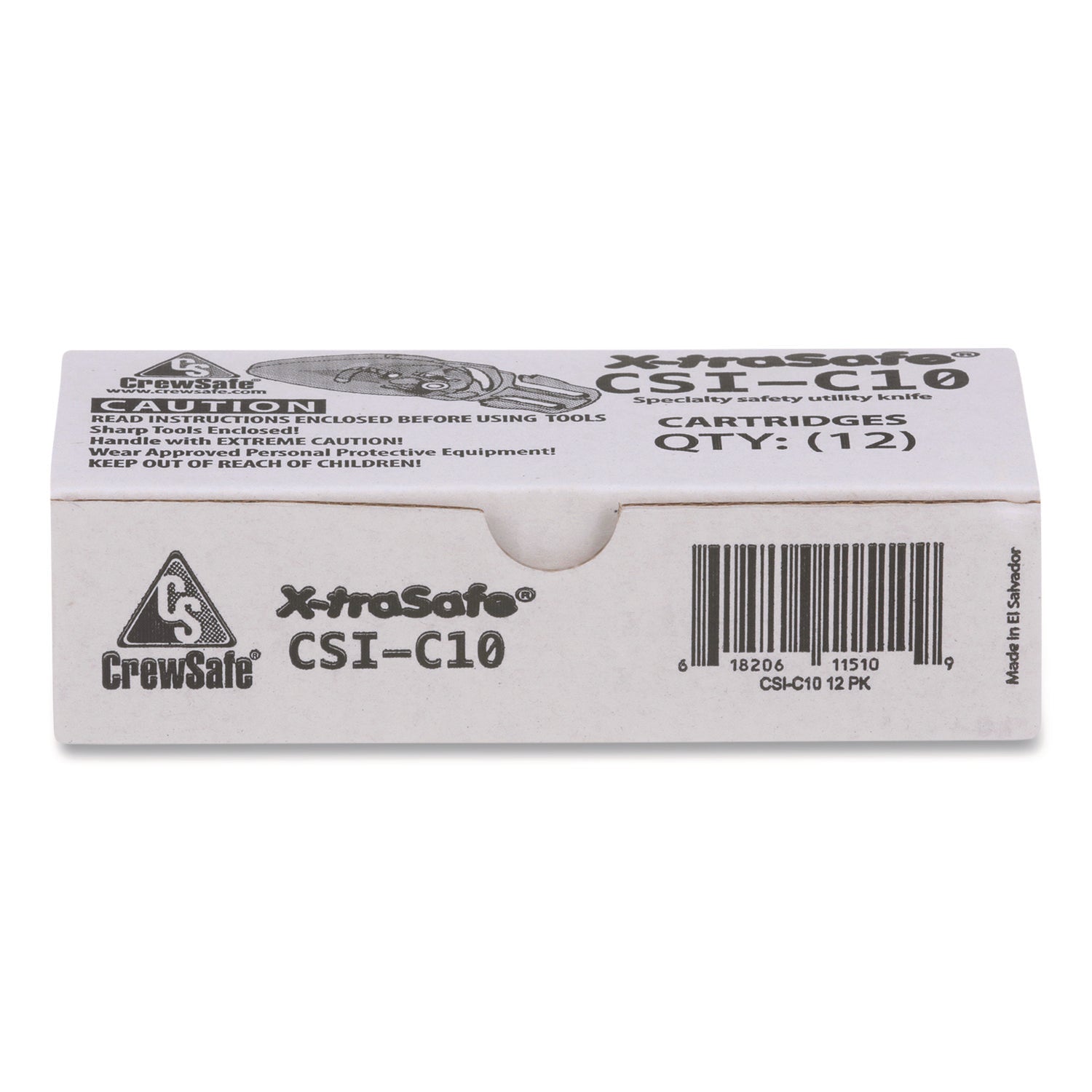 CrewSafe X-traSafe Blade Cartridges, Yellow, 12/Pack