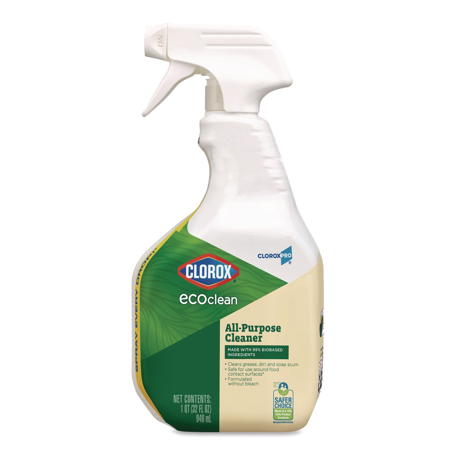 Clorox® Clorox Pro EcoClean Multipurpose Cleaner, Unscented, 32 oz Spray Bottle