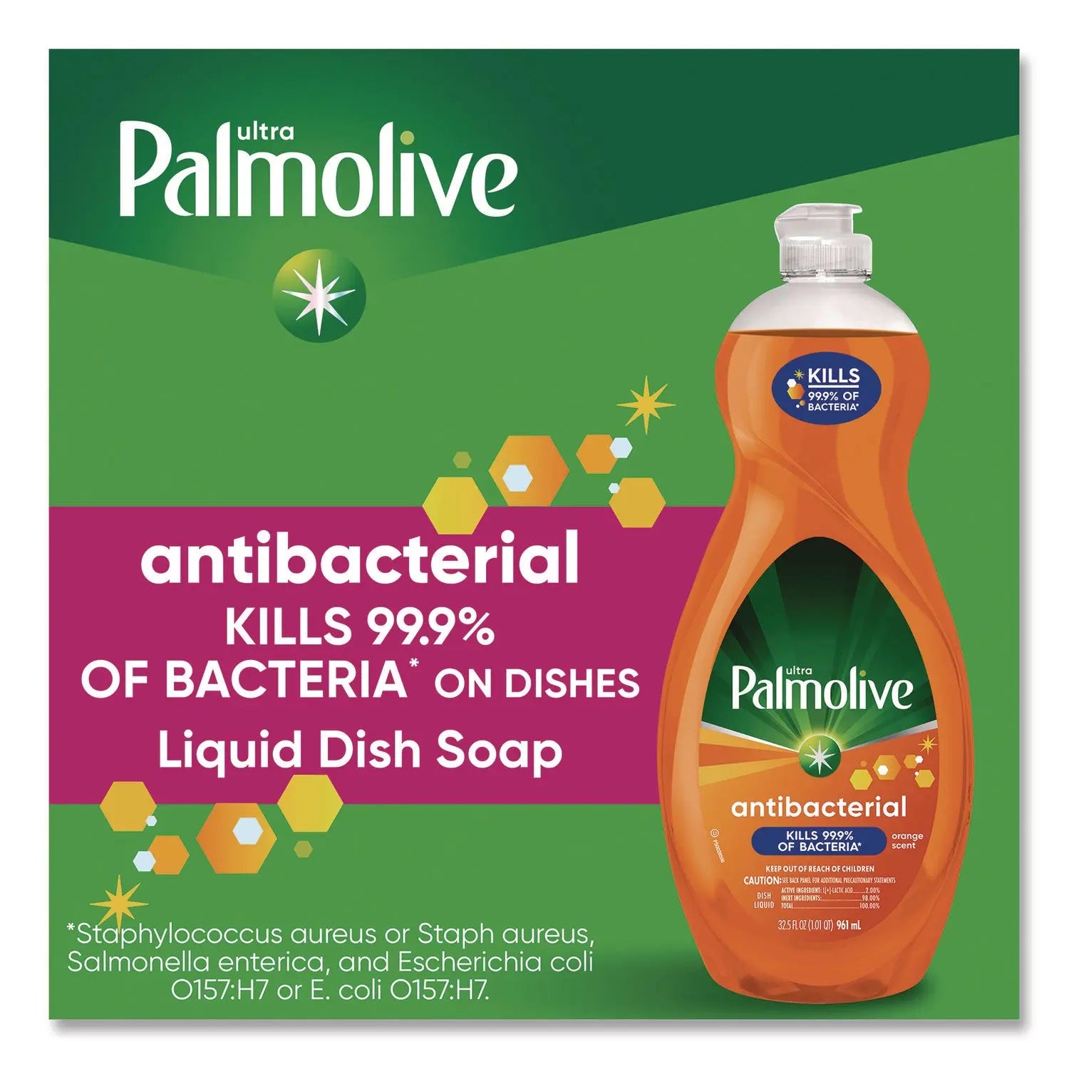 Palmolive® Ultra Antibacterial Dishwashing Liquid, Orange Scent. 32,5 oz Bottle Palmolive® Flipcost