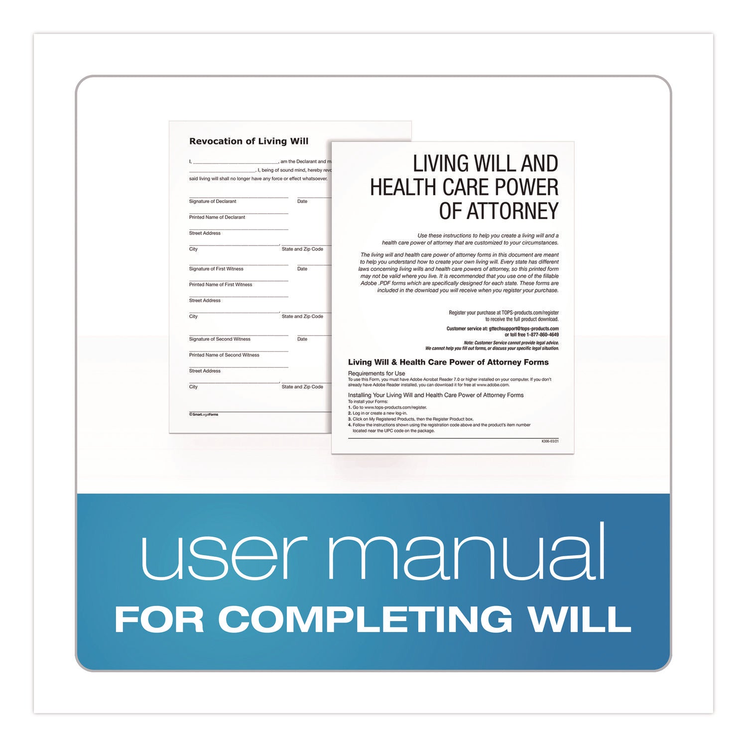 Adams® Living Will and Healthcare POA Form Kit with Instructions and Digital Download, 8.5 x 11, Unlimited Number of Forms
