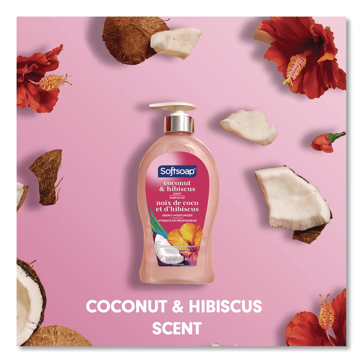 Softsoap® Liquid Hand Soap Pumps, Coconut and Hibiscus, 11.25 oz