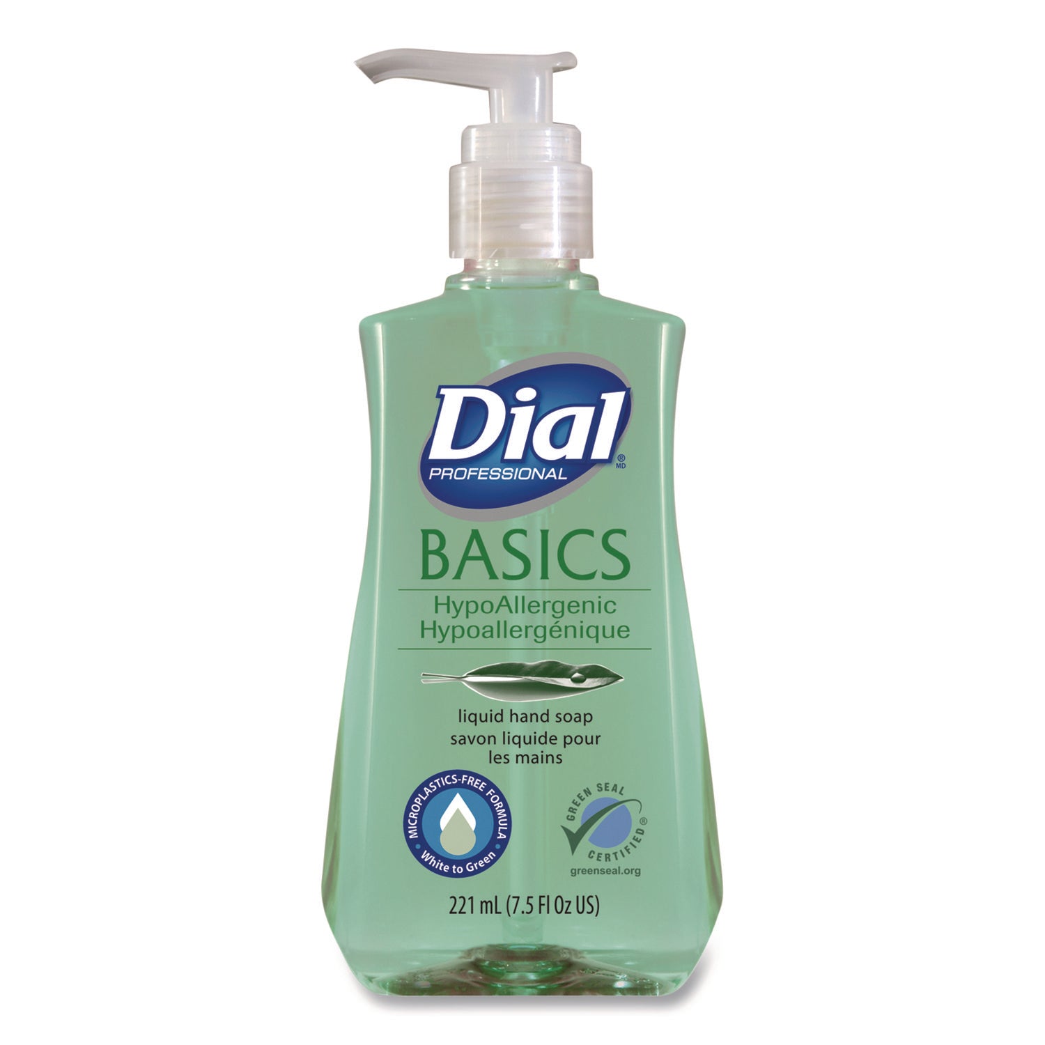 Dial® Professional Basics Hypoallergenic Liquid Hand Soap, Floral, 7.5 oz, 12/Carton