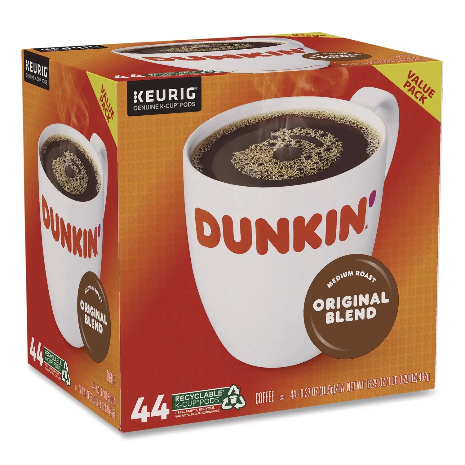 Dunkin'® K-Cup Pods, Original Blend, 0.37 oz, 44/Box Dunkin'® Flipcost