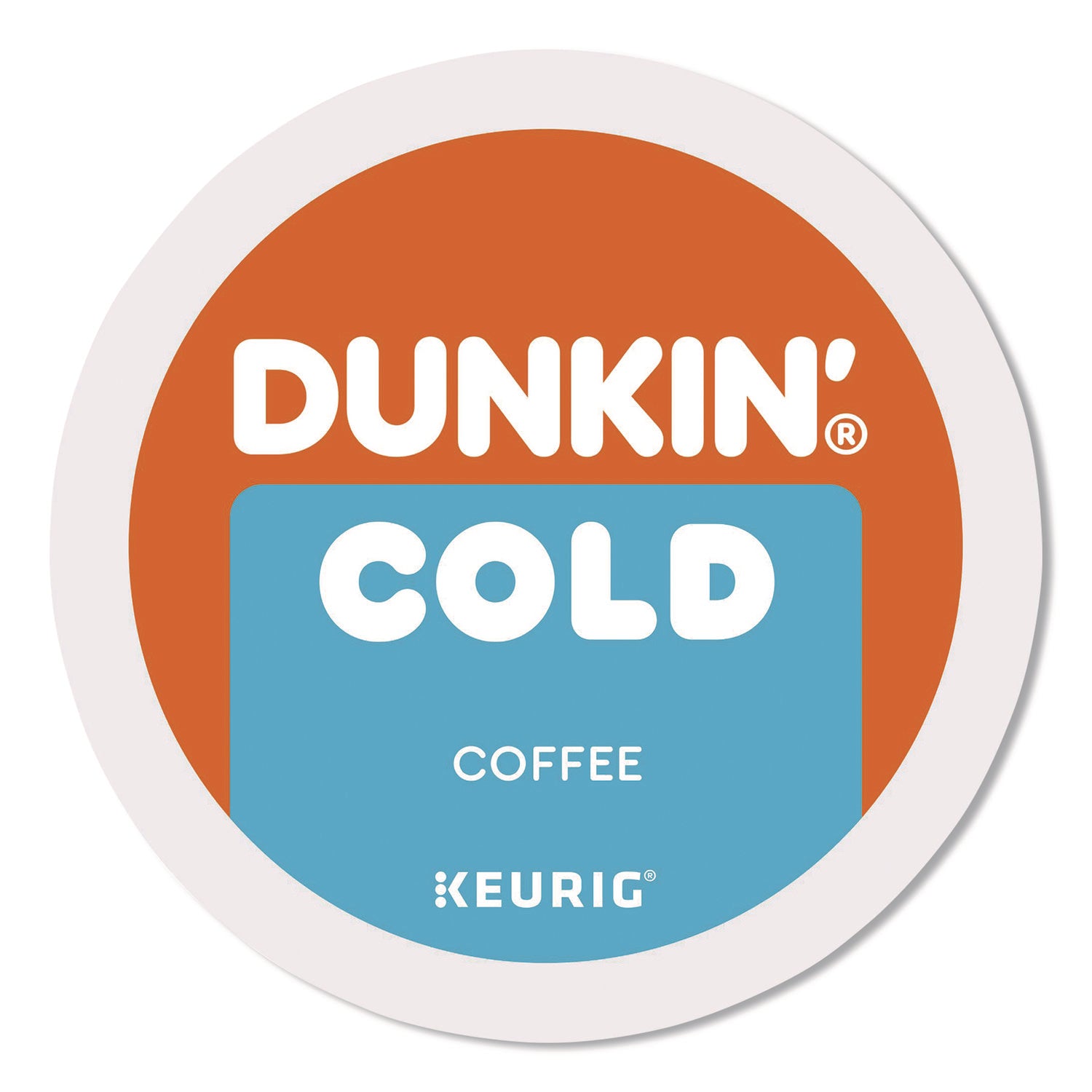 Dunkin'® Cold Iced Coffee K-Cups, Regular, 0.44 oz, 22/Box