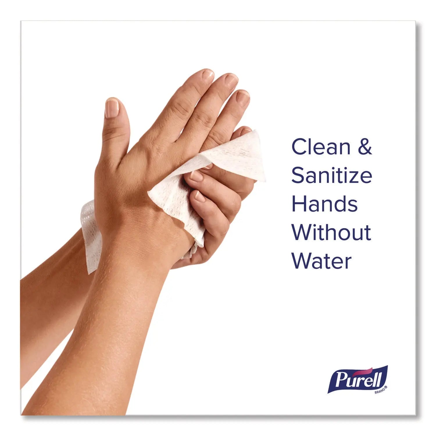 PURELL® Cottony Soft Individually Wrapped Sanitizing Hand Wipes, 5 x 7, Herbal Scent, White, 480/Carton PURELL® Flipcost