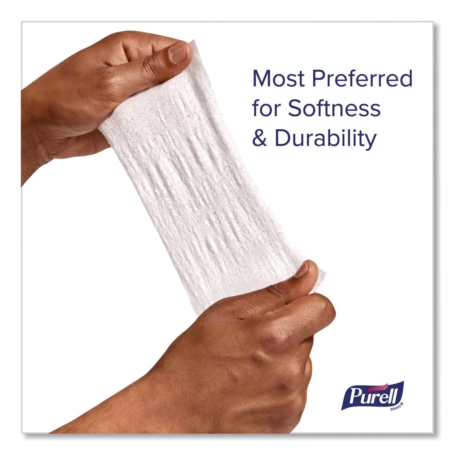 PURELL® Cottony Soft Individually Wrapped Sanitizing Hand Wipes, 5 x 7, Herbal Scent, White, 480/Carton PURELL® Flipcost