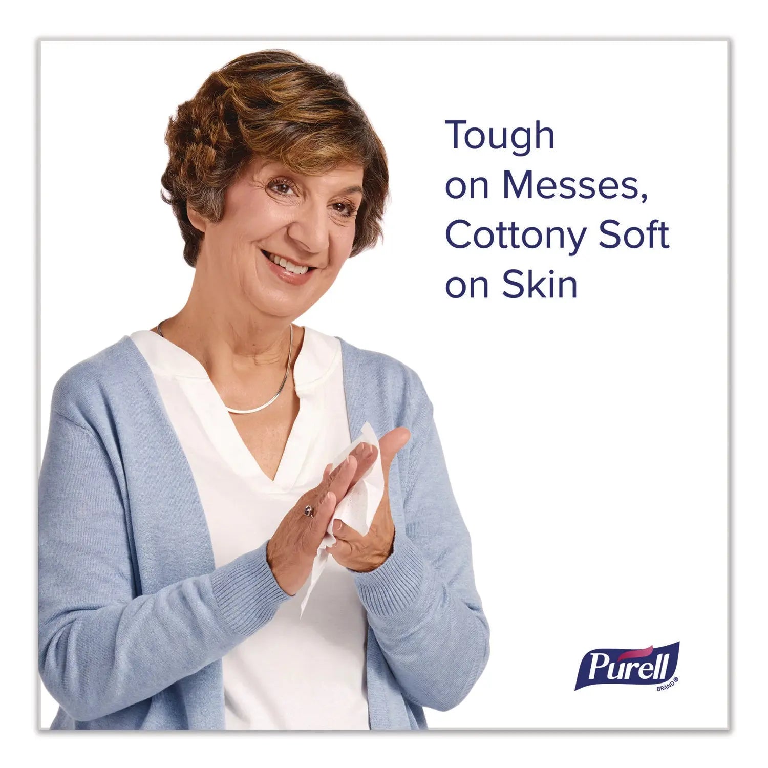 PURELL® Cottony Soft Individually Wrapped Sanitizing Hand Wipes, 5 x 7, Herbal Scent, White, 480/Carton PURELL® Flipcost