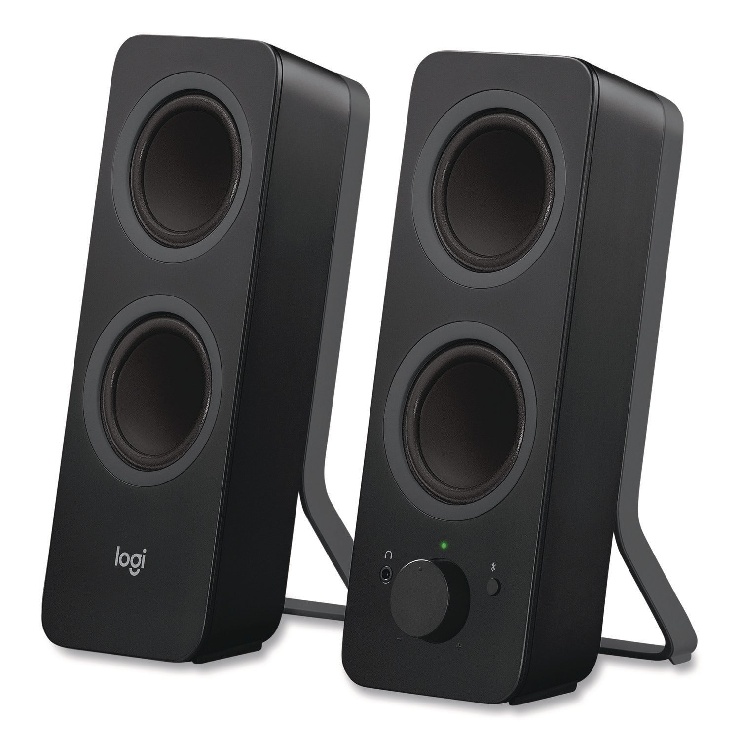 Logitech® Z207 Computer Speakers, Bluetooth/3.5 mm Jack, Black
