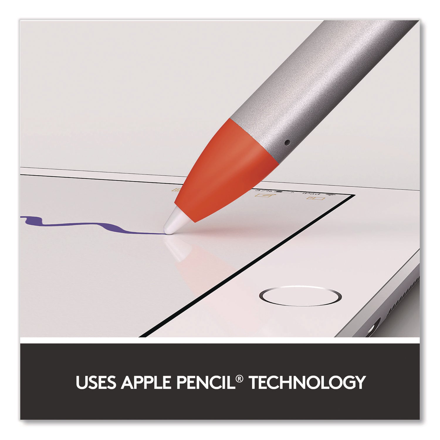 Logitech® Crayon, for iPad, Silver/Orange