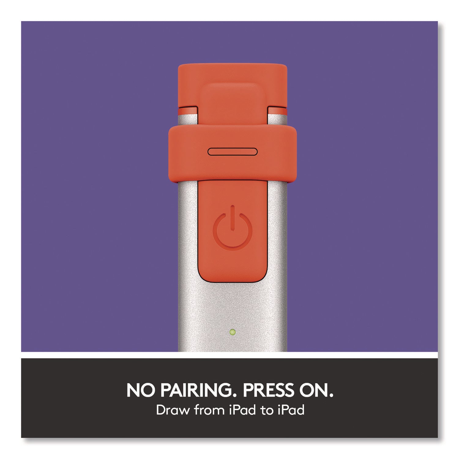 Logitech® Crayon, for iPad, Silver/Orange