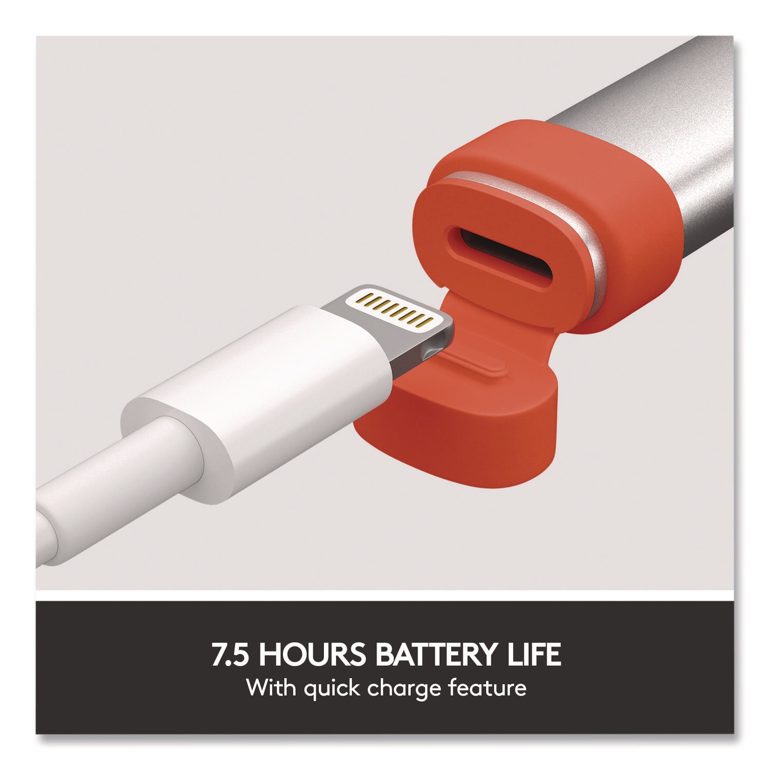 Logitech® Crayon, for iPad, Silver/Orange