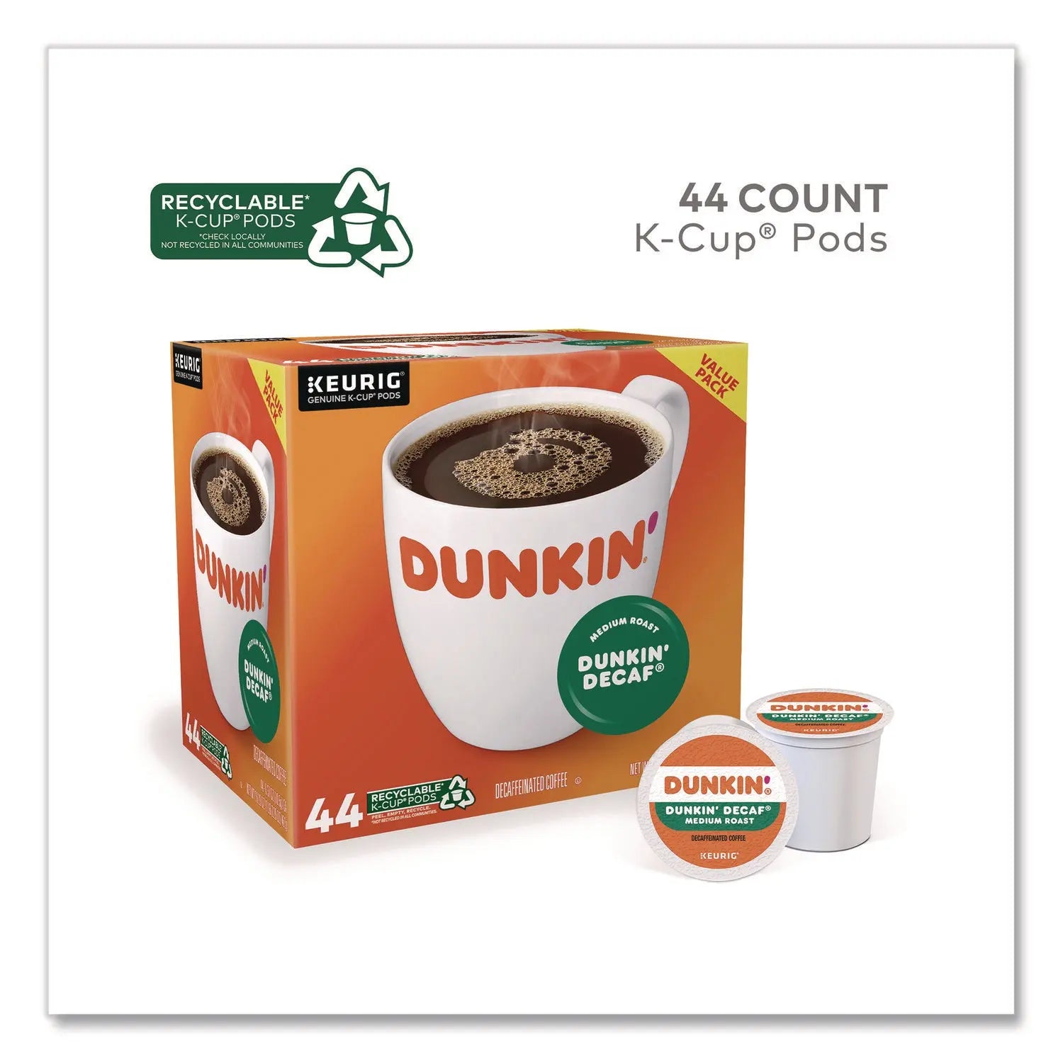 Dunkin'® K-CUP PODS, DUNKIN' DECAF, 44/BOX Dunkin'® Flipcost