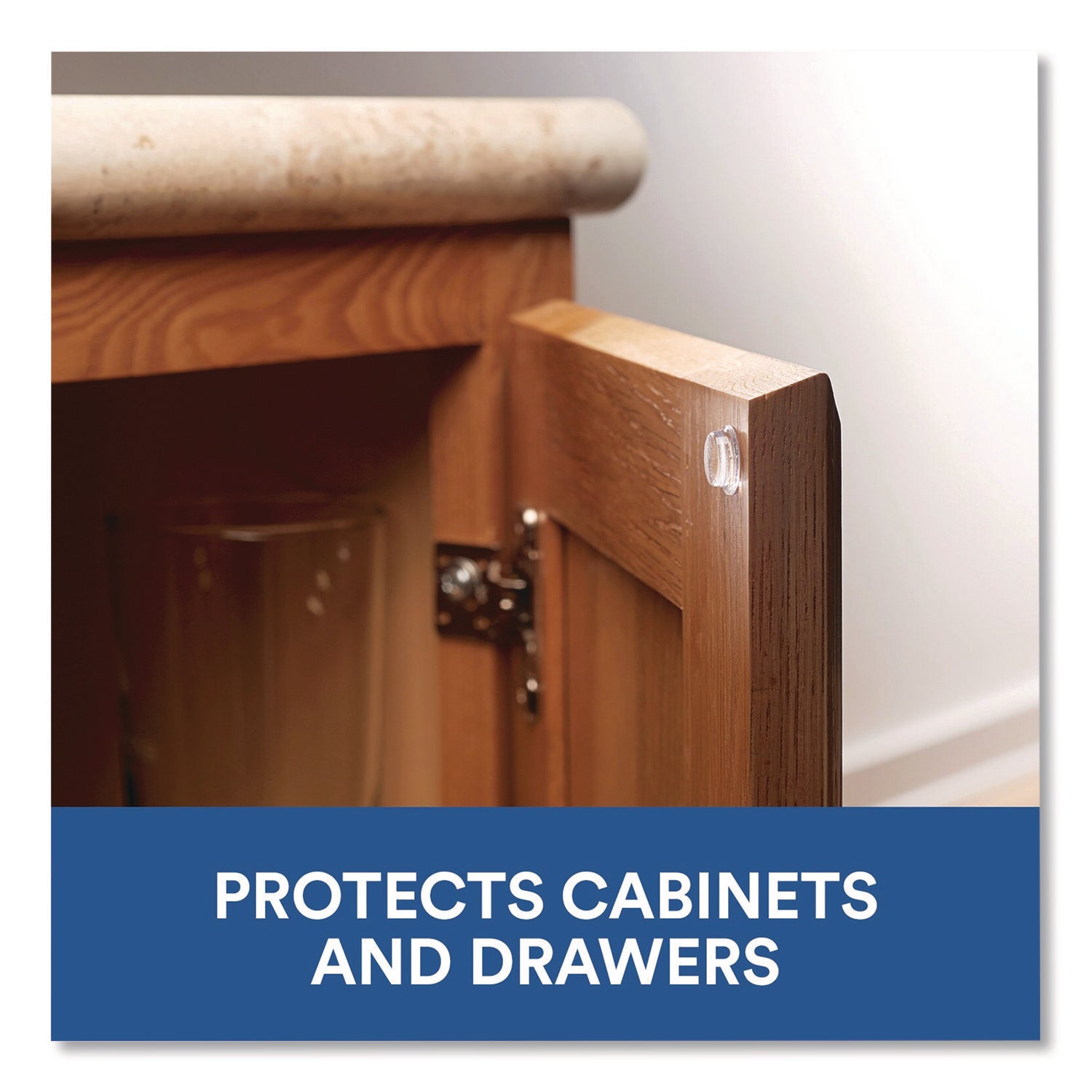 Scotch™ Bumpers, 0.5" dia, Clear, 40/Pack