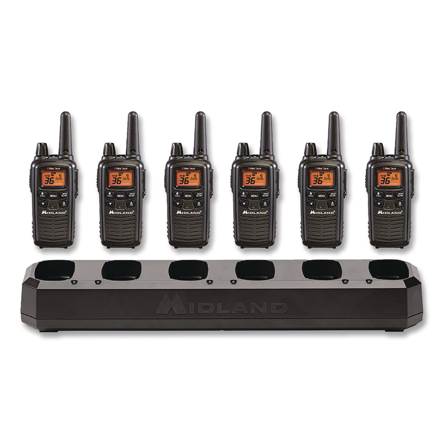 Midland® Biztalk Two-Way Business Radio Bundle, 36 Channels, 6/Pack