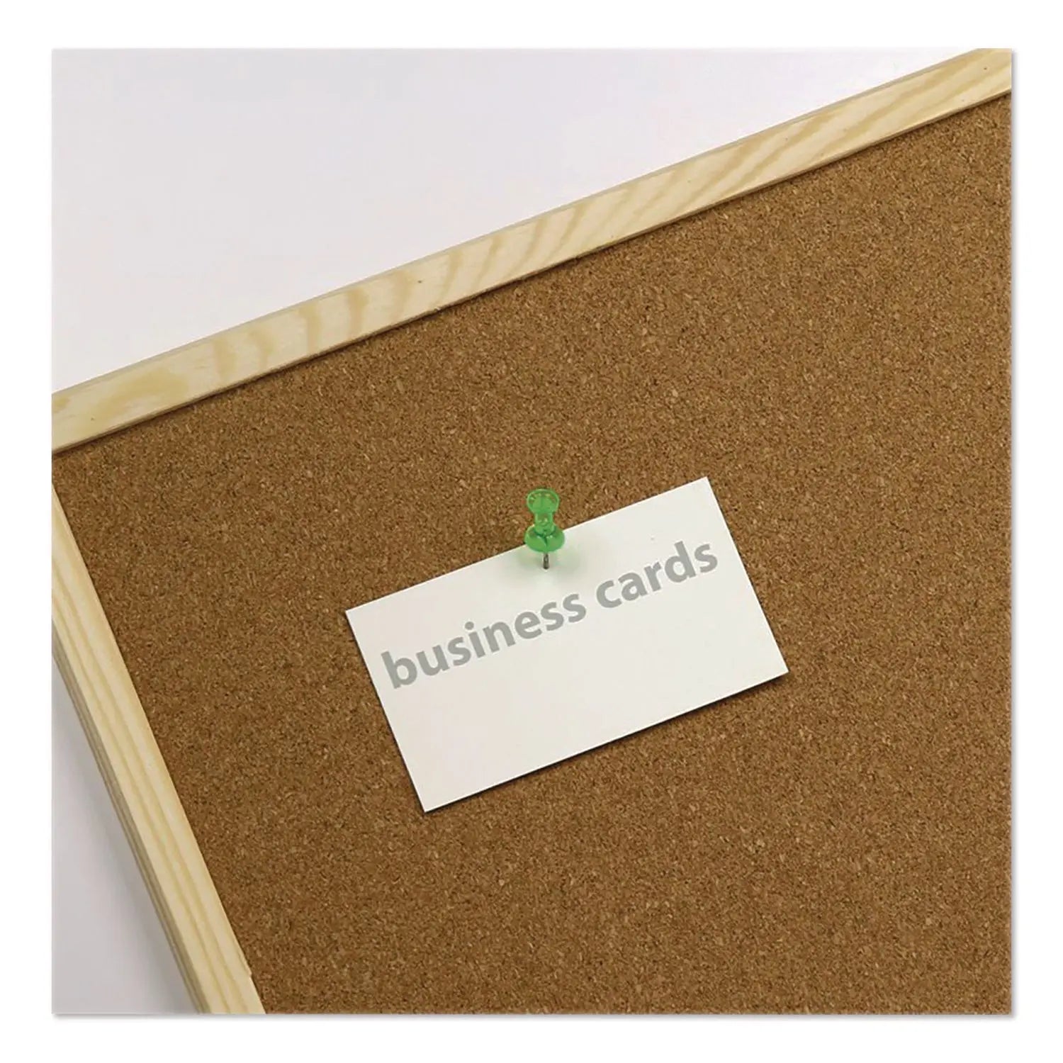 Officemate Push Pins, Assorted Plastic Head, 0.5" Pin, 200/Pack Officemate Flipcost