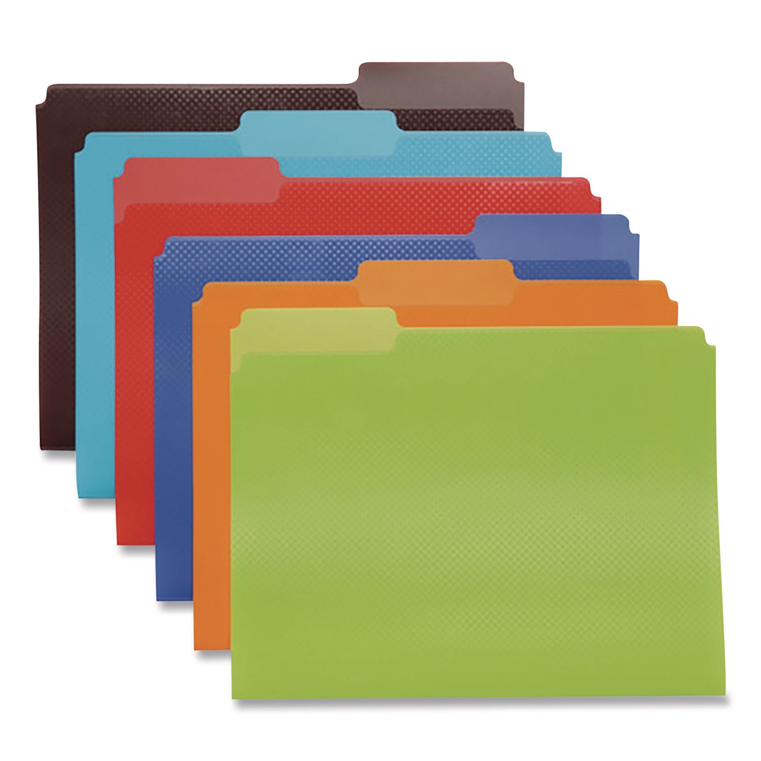 Oxford™ Colorful Poly File Folders, 1/3-Cut Tabs: Assorted, Letter Size, Assorted Colors, 24/Pack