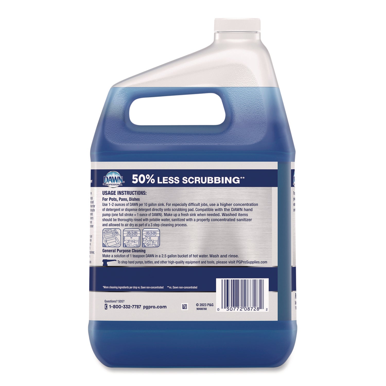 Dawn® Professional Heavy-Duty Manual Pot and Pan Dish Detergent, Original Scent, 1 gal Bottle