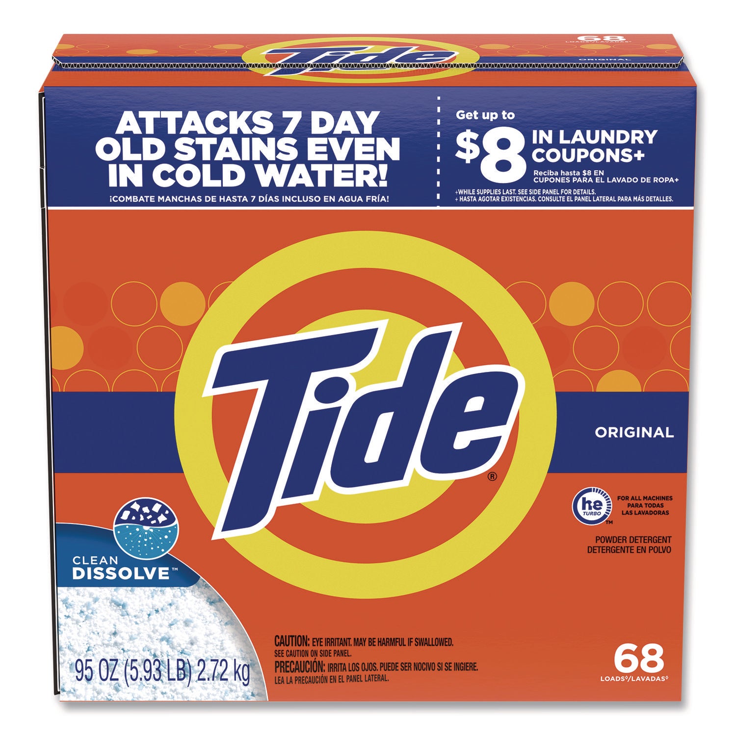 Tide® HE Laundry Detergent, Original Scent, Powder, 95 oz Box