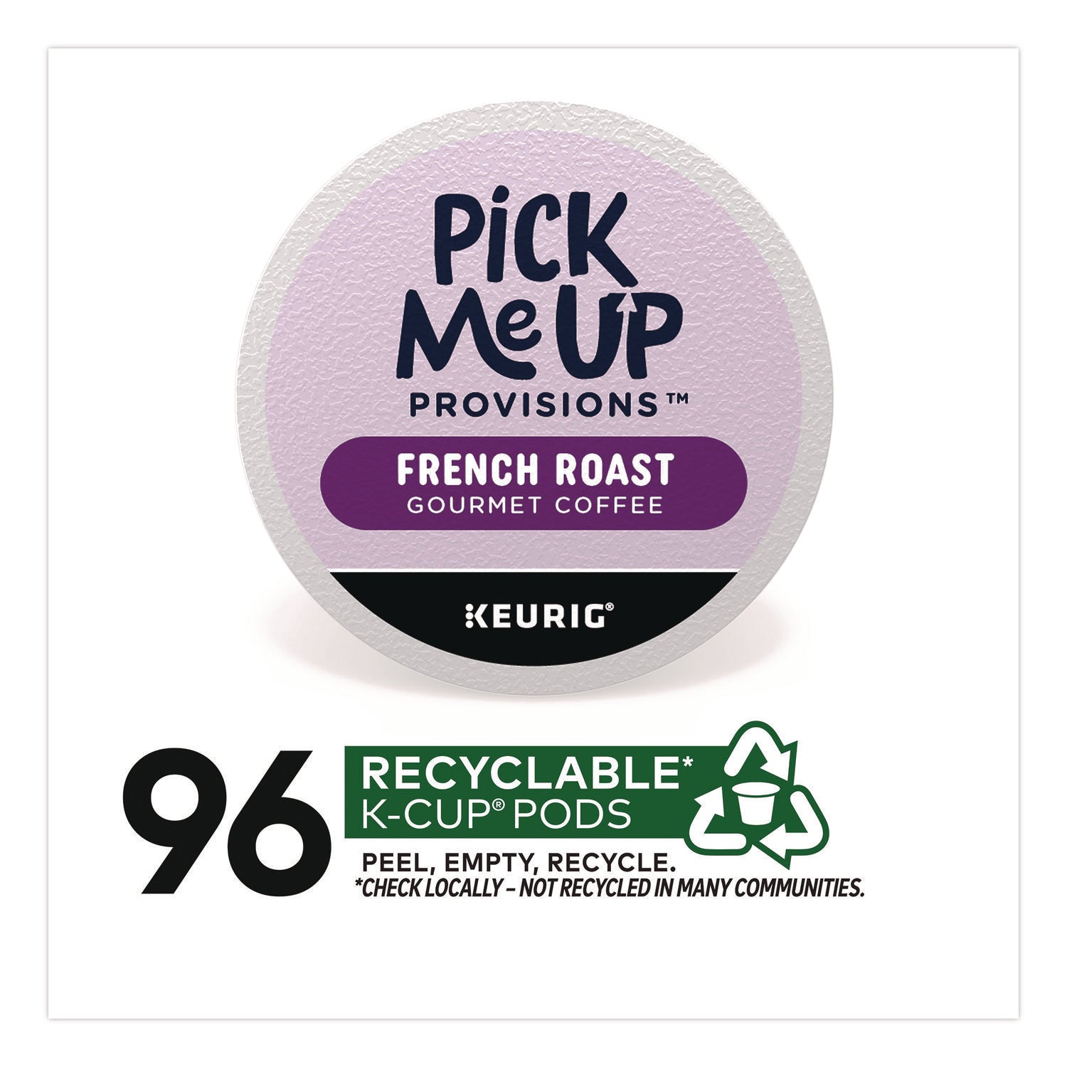Pick Me Up Provisions™ French Roast Coffee K-Cups, 24/Box, 4 Boxes/Carton