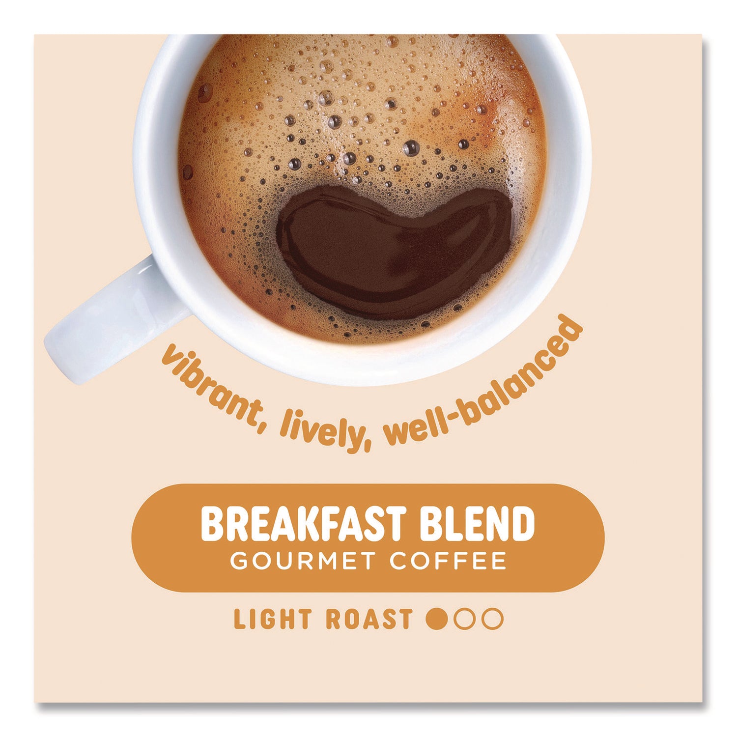 Pick Me Up Provisions™ Breakfast Blend Coffee K-Cups, 24/Box, 4 Boxes/Carton