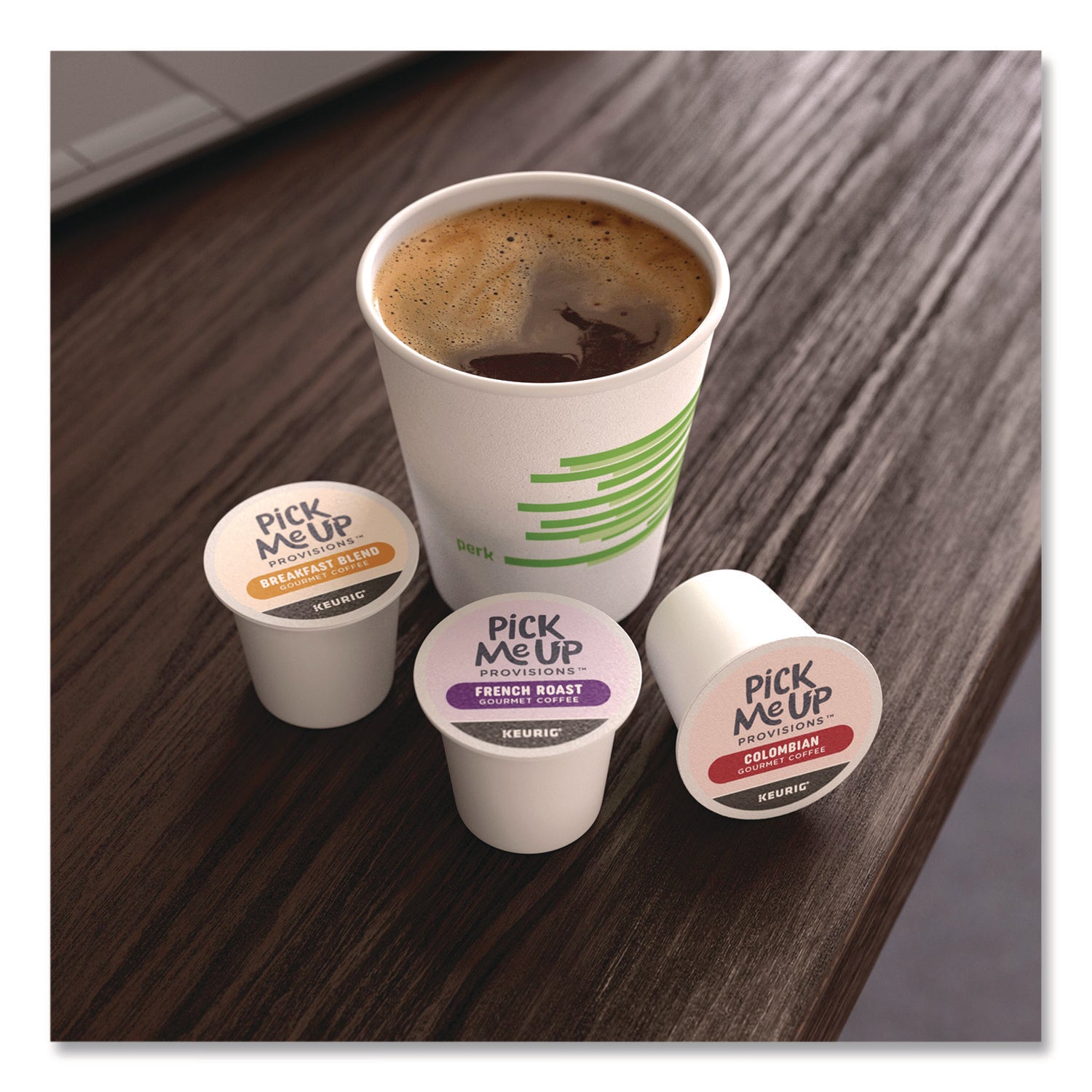 Pick Me Up Provisions™ Breakfast Blend Coffee K-Cups, 24/Box, 4 Boxes/Carton