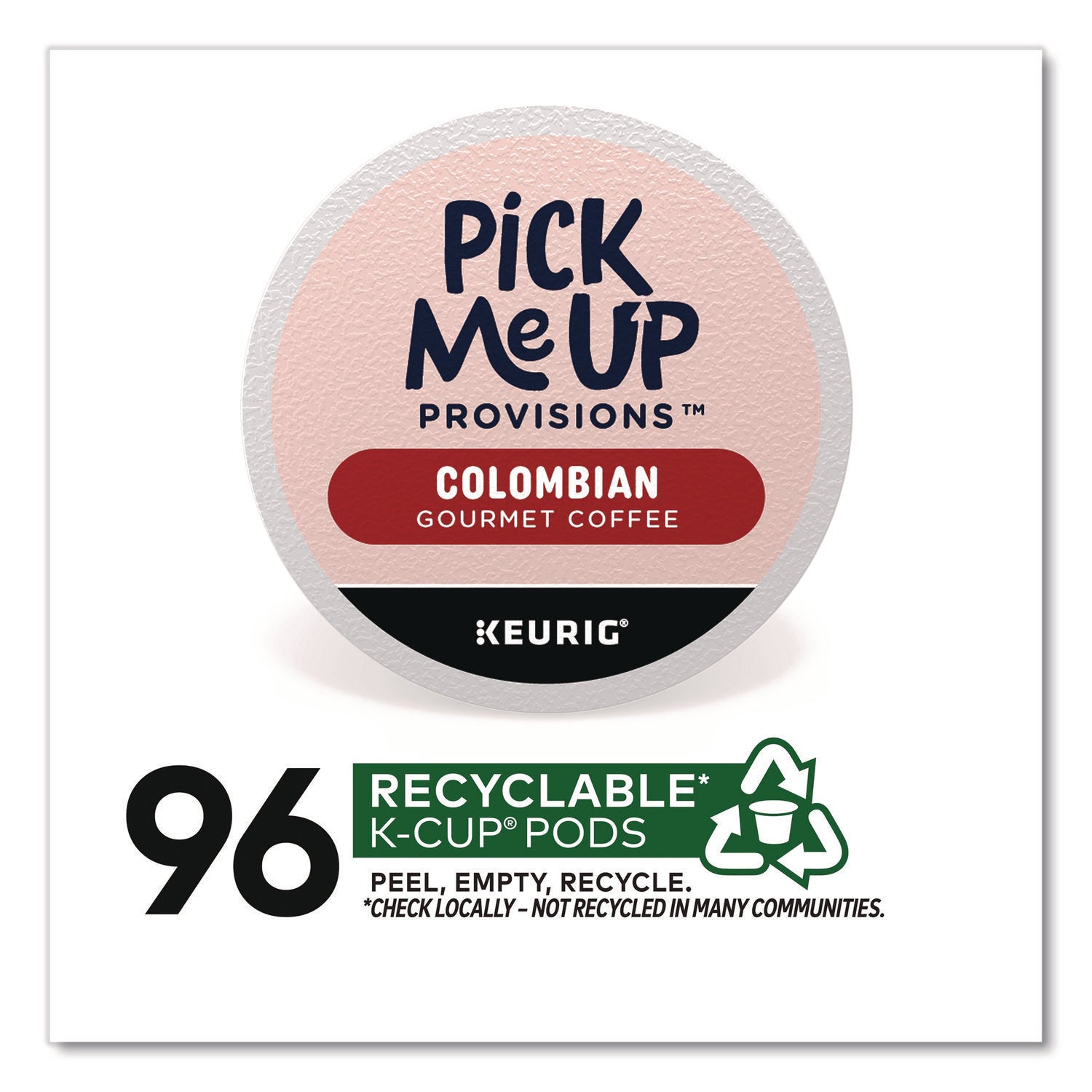 Pick Me Up Provisions™ Colombian Coffee K-Cups, 24/Box, 96/Carton