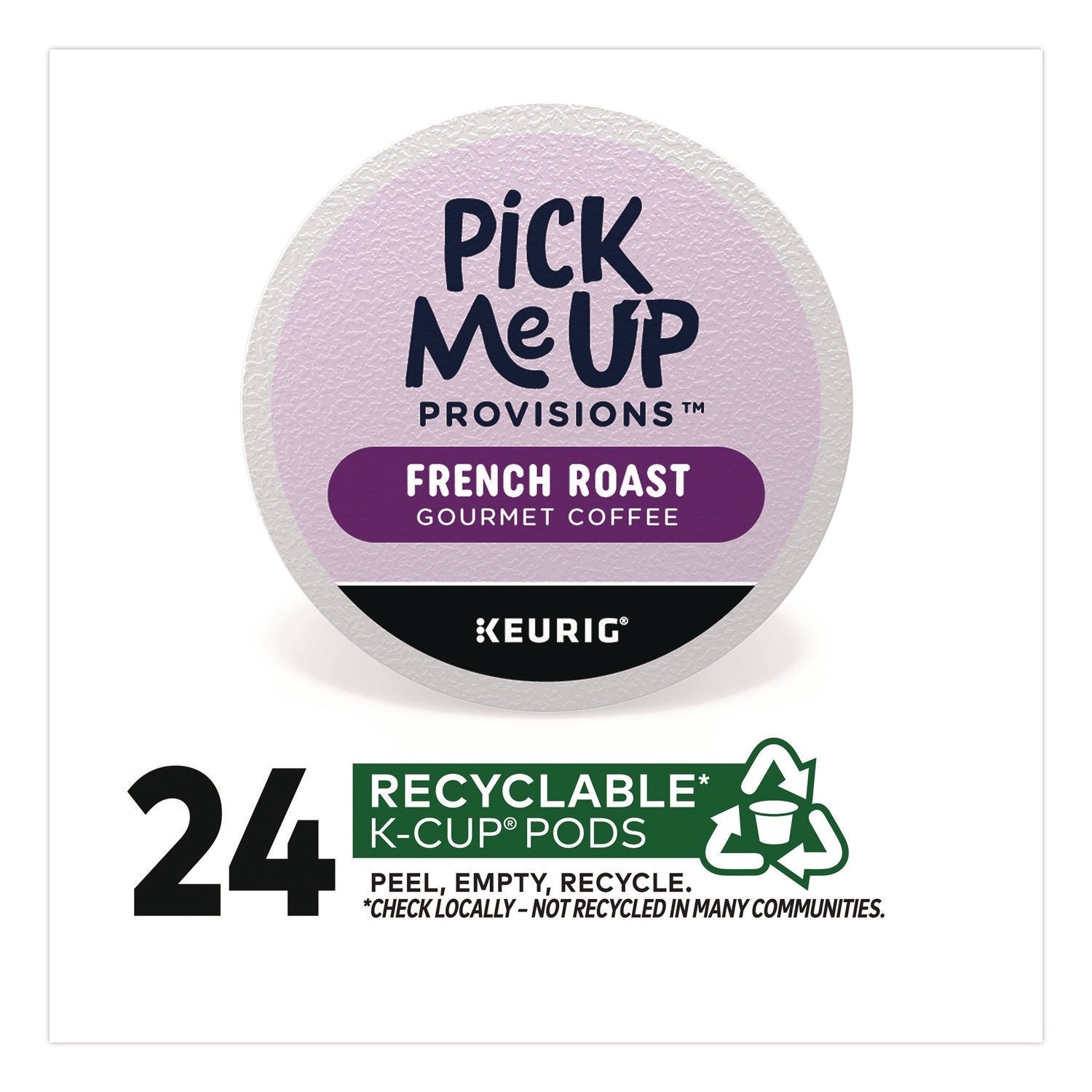 Pick Me Up Provisions™ French Roast Coffee K-Cups, 24/Box