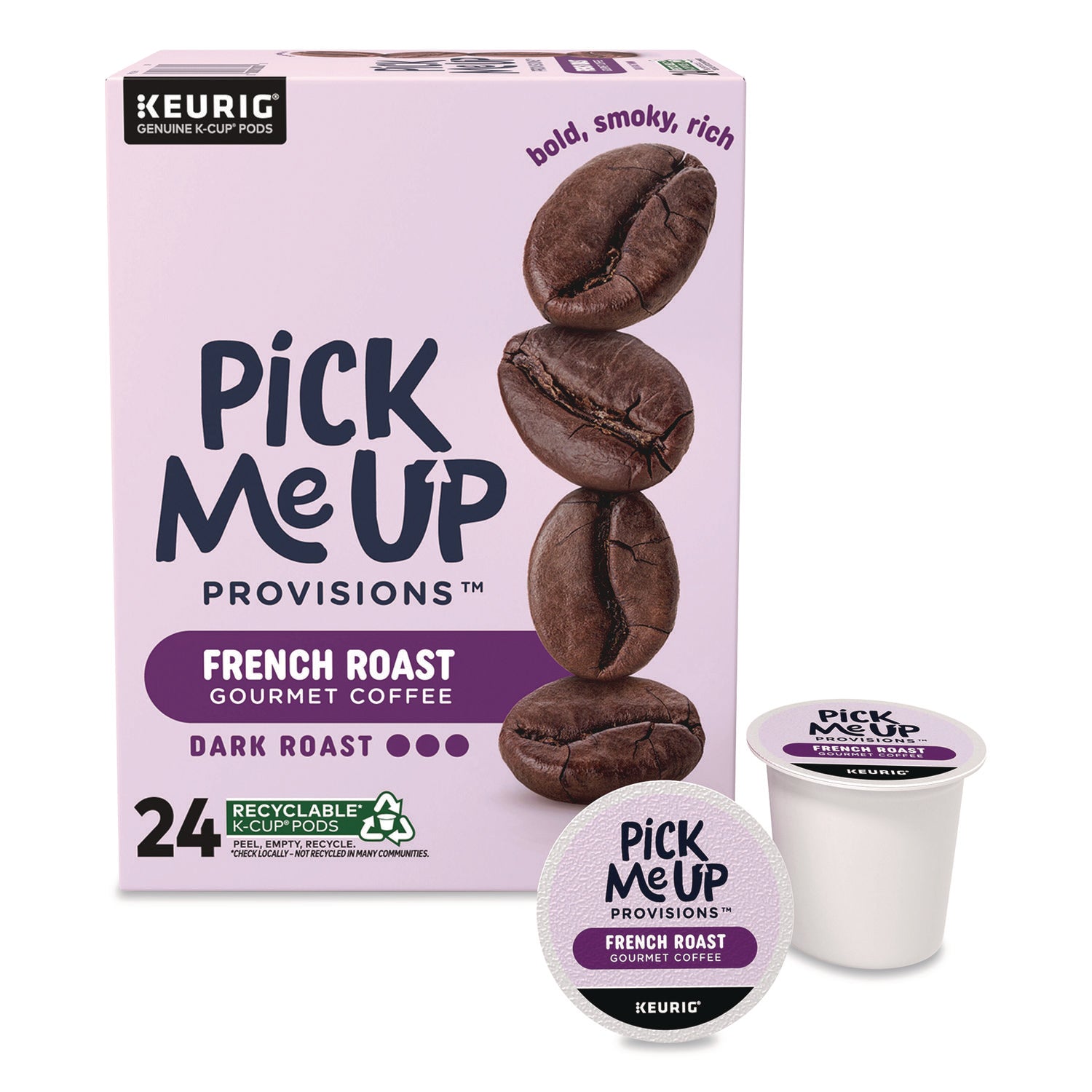 Pick Me Up Provisions™ French Roast Coffee K-Cups, 24/Box