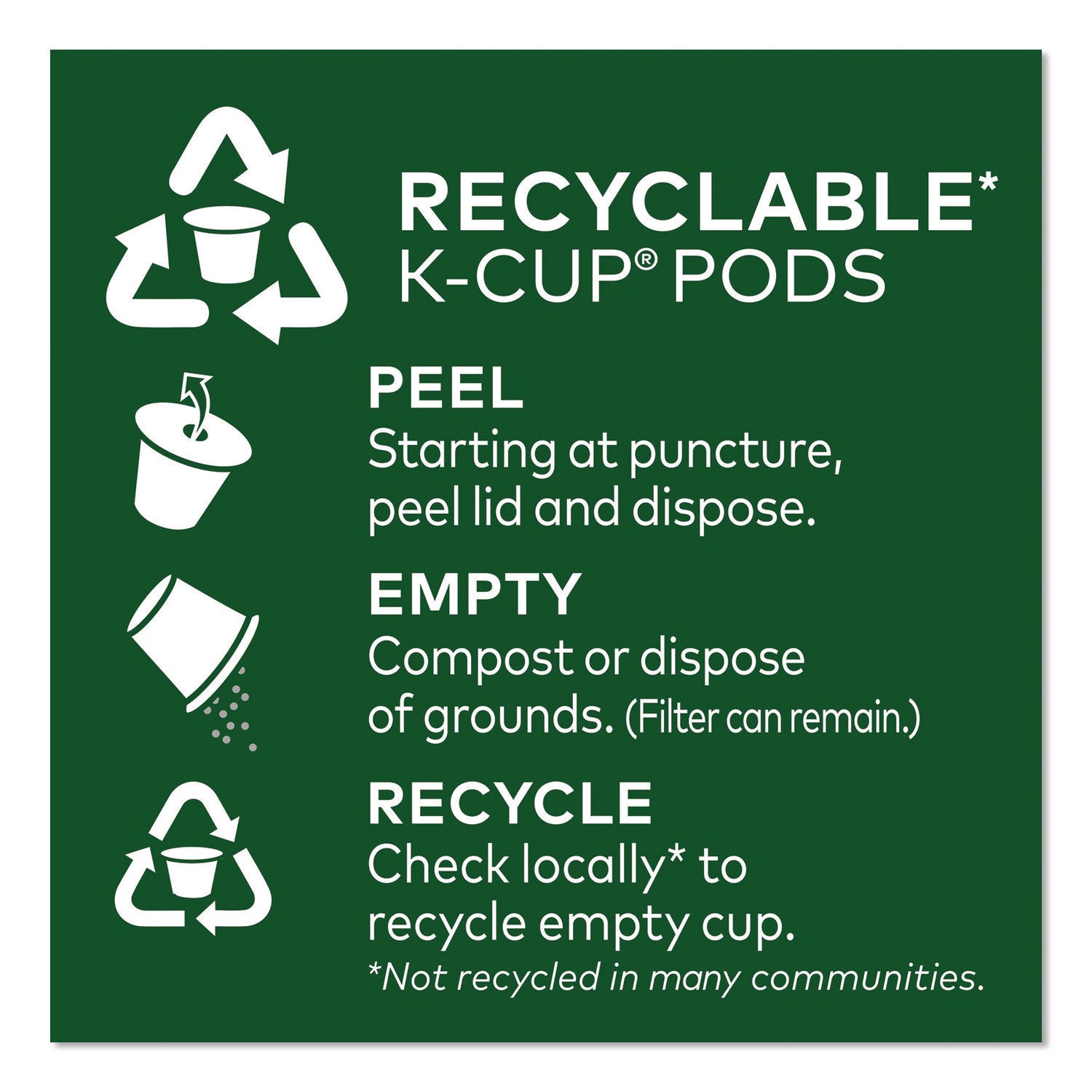 Pick Me Up Provisions™ Decaf Coffee K-Cups, 24/Box