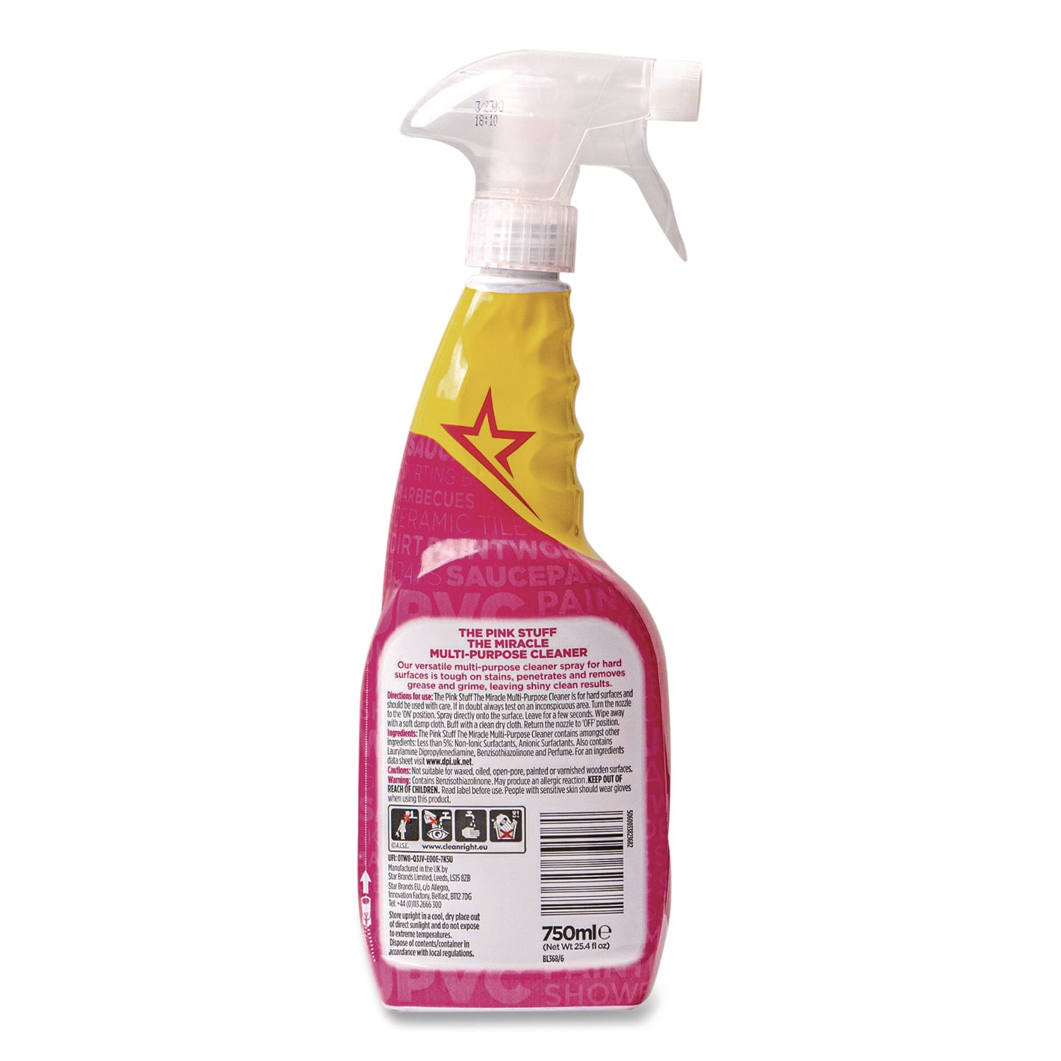 The Pink Stuff Multipurpose Cleaner Degreaser, Fruity Scent, 25.4 oz Spray Bottle