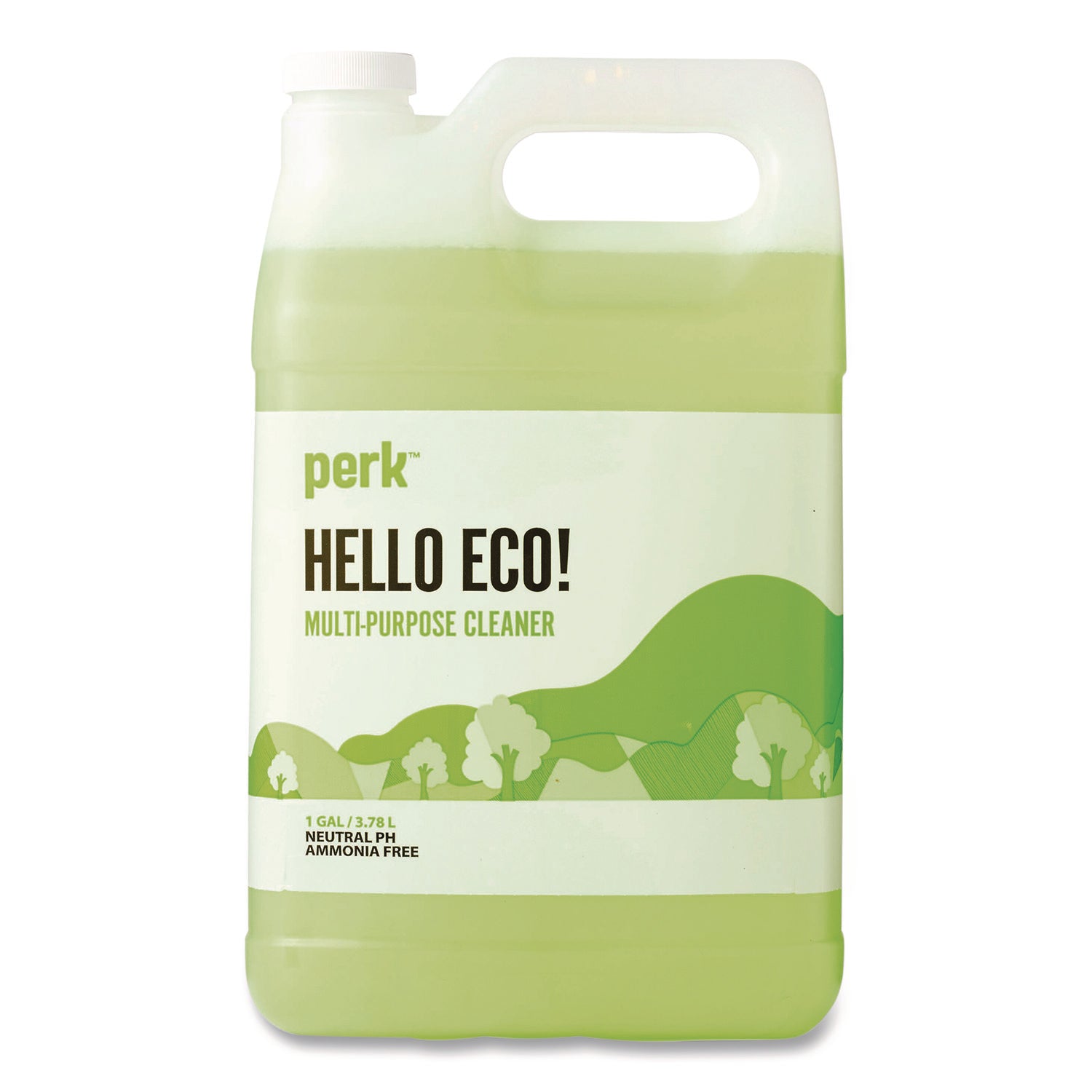 Perk™ Hello Eco Multi-Purpose Cleaner Refill, Citrus Scent, 1 gal Bottle