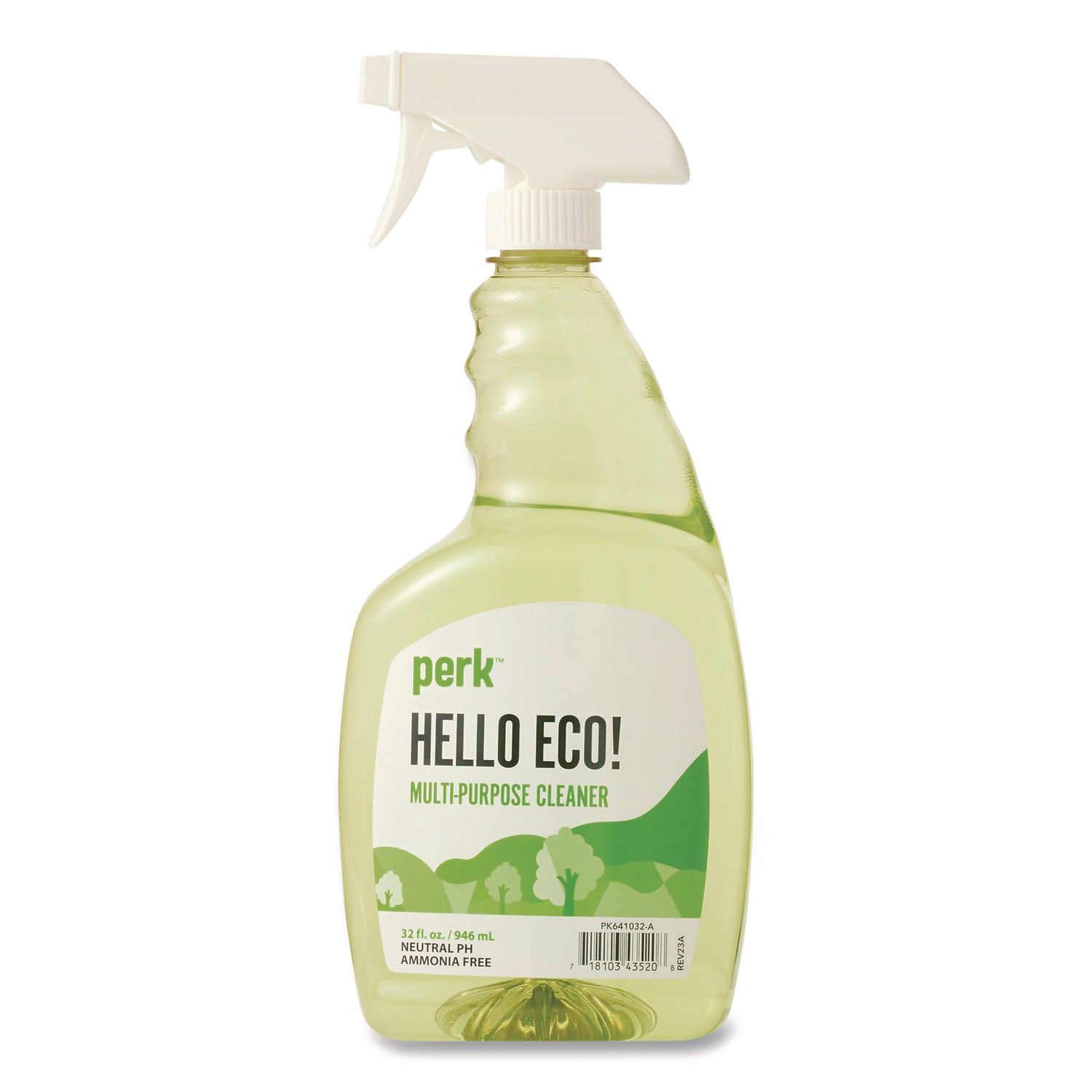 Perk™ Hello Eco Multi-Purpose Cleaner, Citrus Scent, 32 oz Spray Bottle