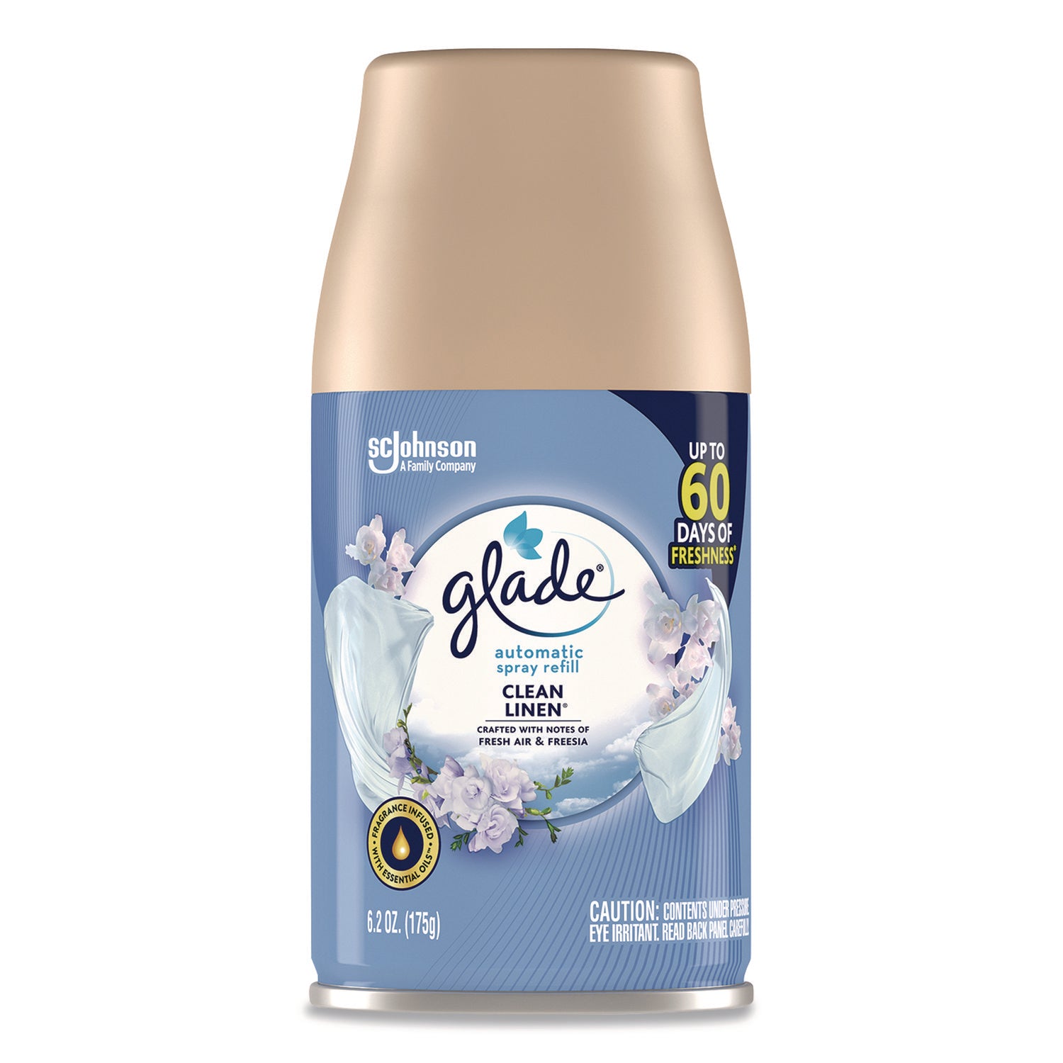 Glade® Automatic Air Freshener, Clean Linen, 6.2 oz Can, 4/Pack