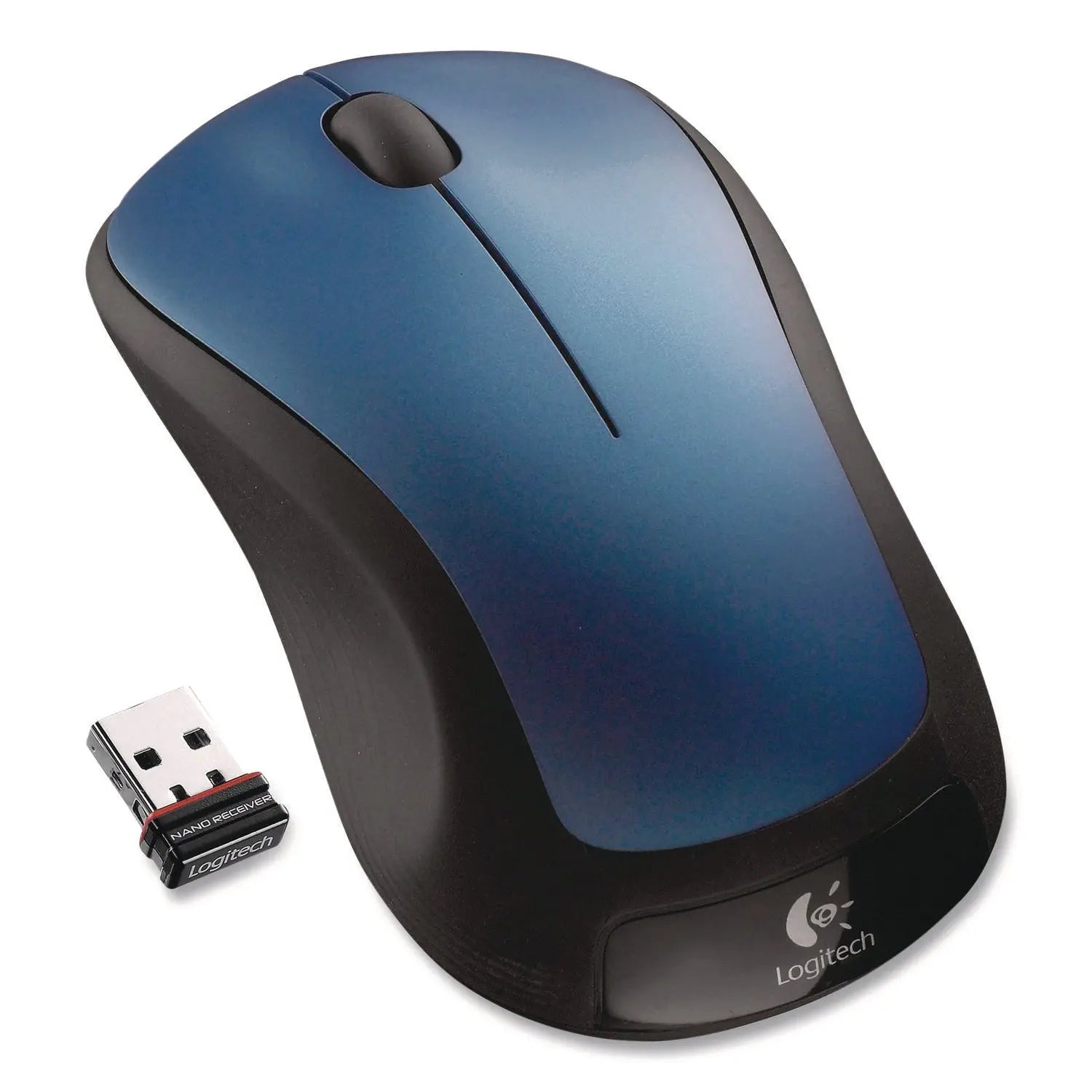 Logitech® M310 Wireless Mouse, 2.4 GHz Frequency/30 ft Wireless Range, Left/Right Hand Use, Peacock Blue Logitech® Flipcost