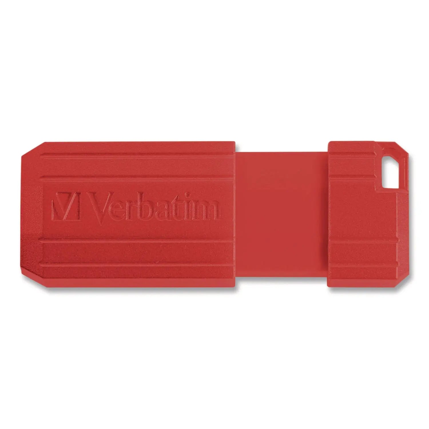 Verbatim® PinStripe USB 2.0 Flash Drive, 128 GB, Blue/Red, 2/Pack Verbatim® Flipcost