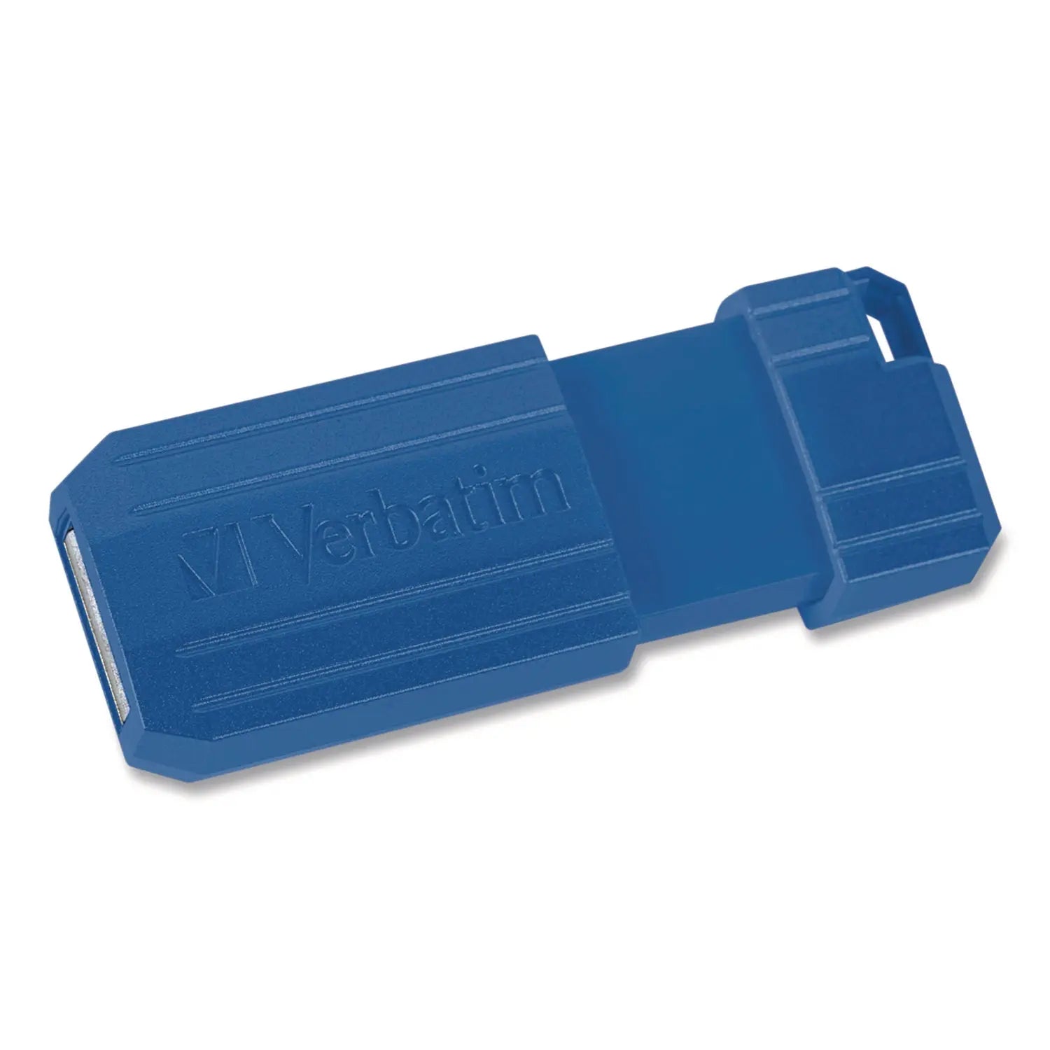Verbatim® PinStripe USB 2.0 Flash Drive, 128 GB, Blue/Red, 2/Pack Verbatim® Flipcost