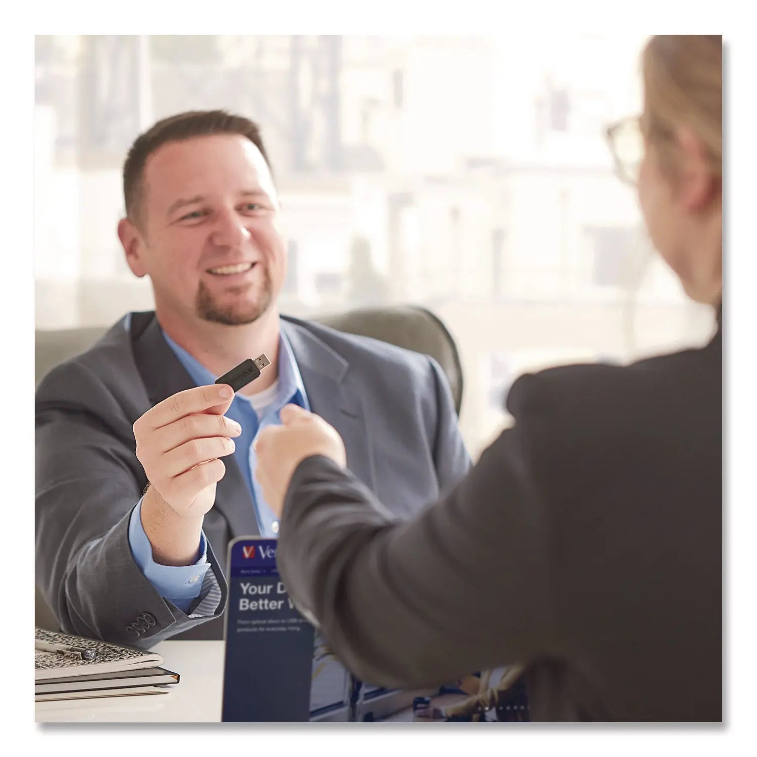 Verbatim® PinStripe USB 2.0 Flash Drive, 128 GB, Blue/Red, 2/Pack Verbatim® Flipcost