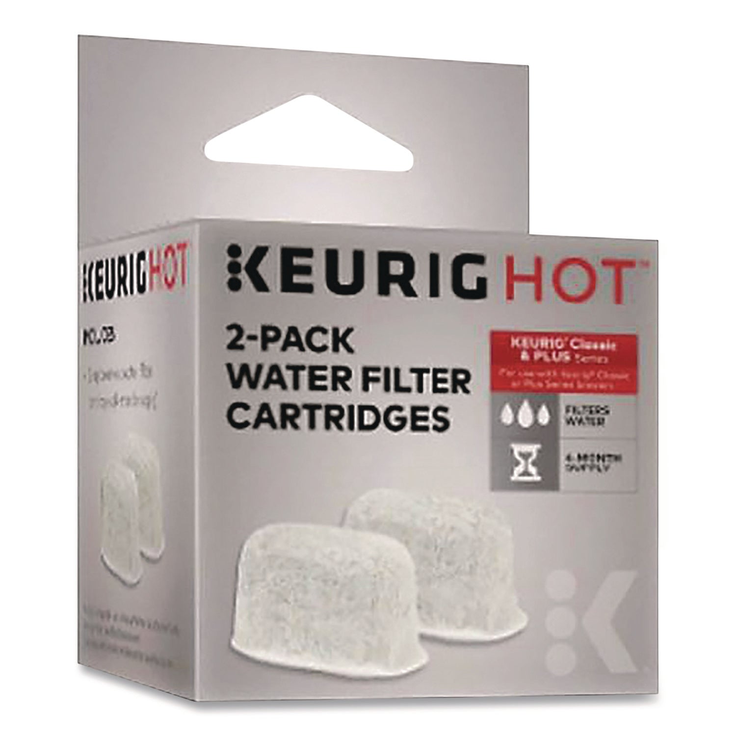 Keurig® Replacement Charcoal Water Filter Cartridge, 2/Pack