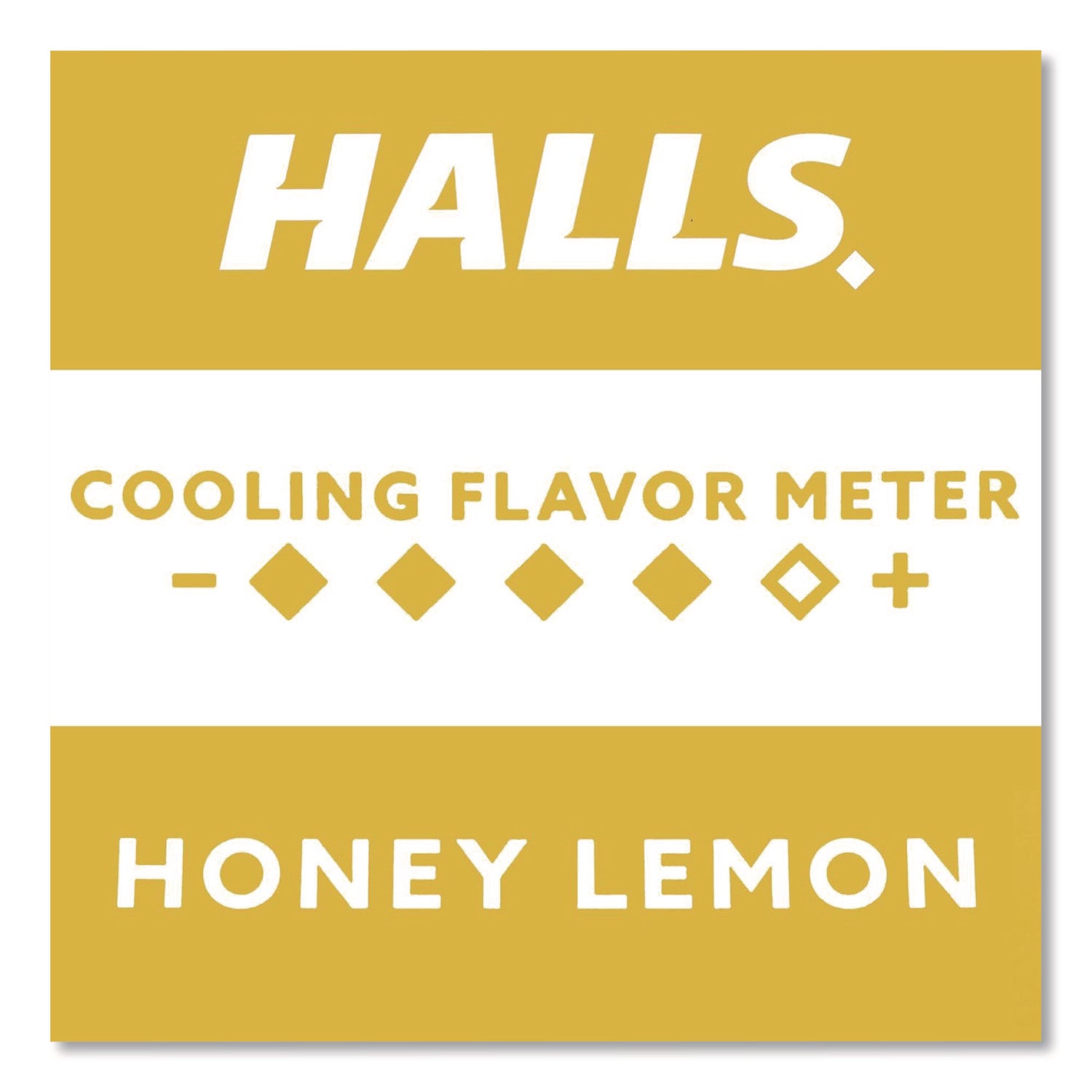 HALLS Relief Menthol cough Suppressant - Oral Anesthetic, Honey Lemon, 30/Pack