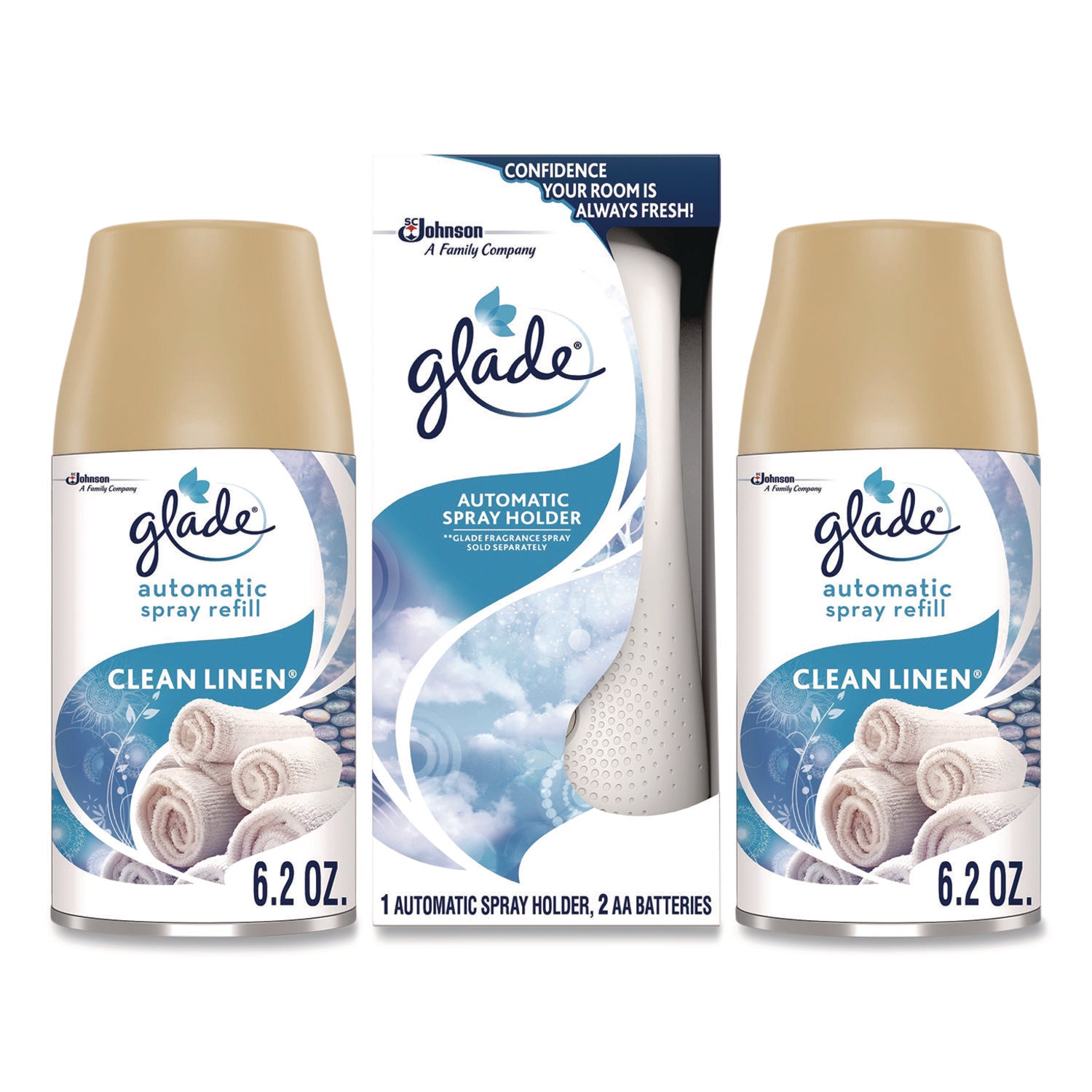 Glade® Automatic Spray Air Freshener Combo Set, 3/Pack