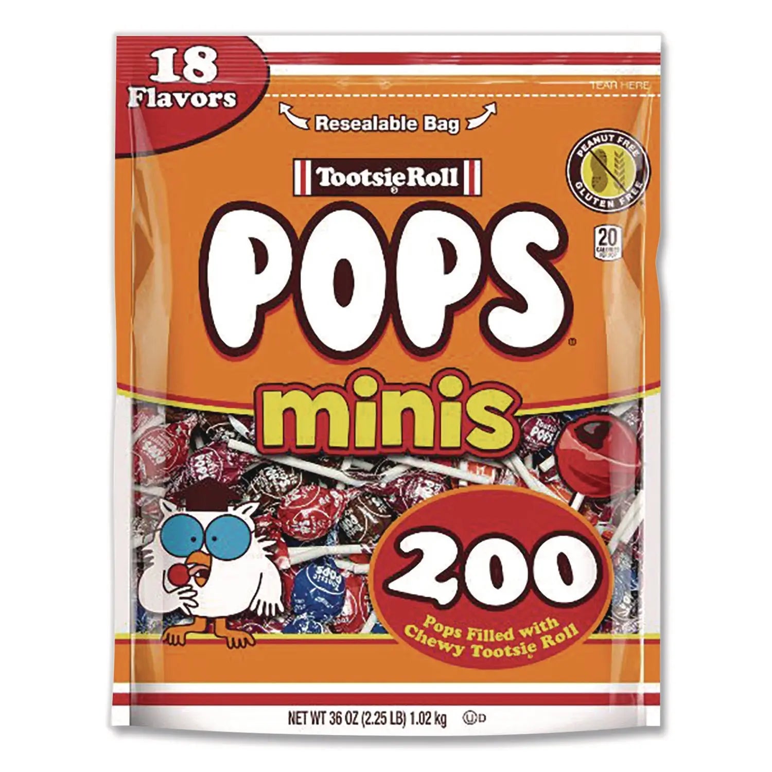 Tootsie Roll® Pops Minis, Assorted Flavors, 36 oz Bag, 200 Pieces Tootsie Roll® Flipcost
