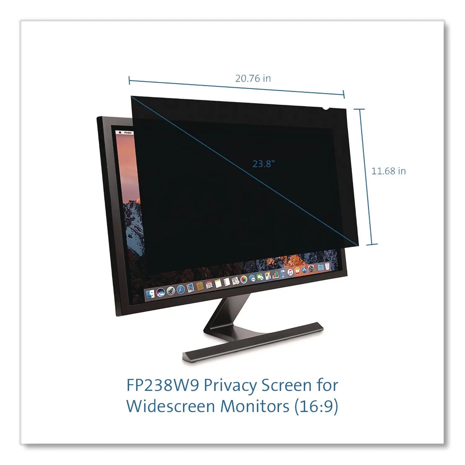 Kensington® Privacy Filter for Widescreen Monitor for 23.8" Flat Panel Monitor, 16:9 Aspect Ratio Kensington® Flipcost