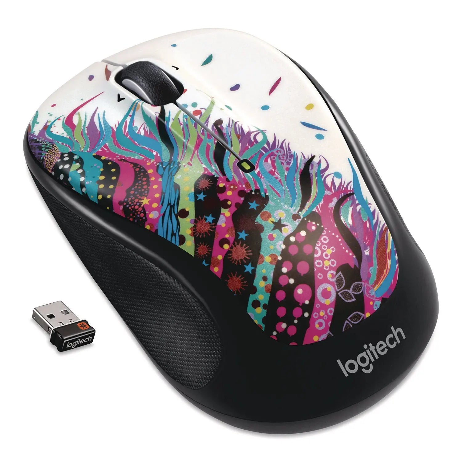 Logitech® M325 Wireless Mouse, 2.4 GHz Frequency/30 ft Wireless Range, Left/Right Hand Use, Celebrate Logitech® Flipcost