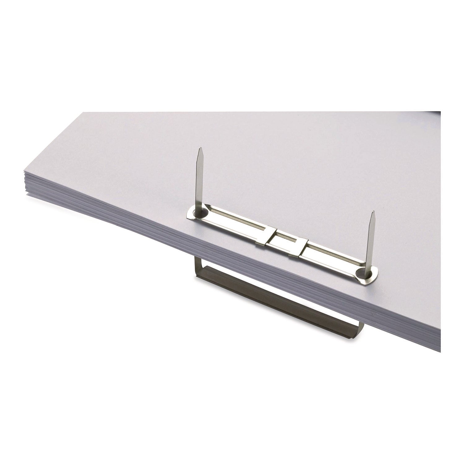 Officemate Two-Prong File Fastener Sets, 2" Capacity, 2.75" Center to Center, Silver, 50/Box