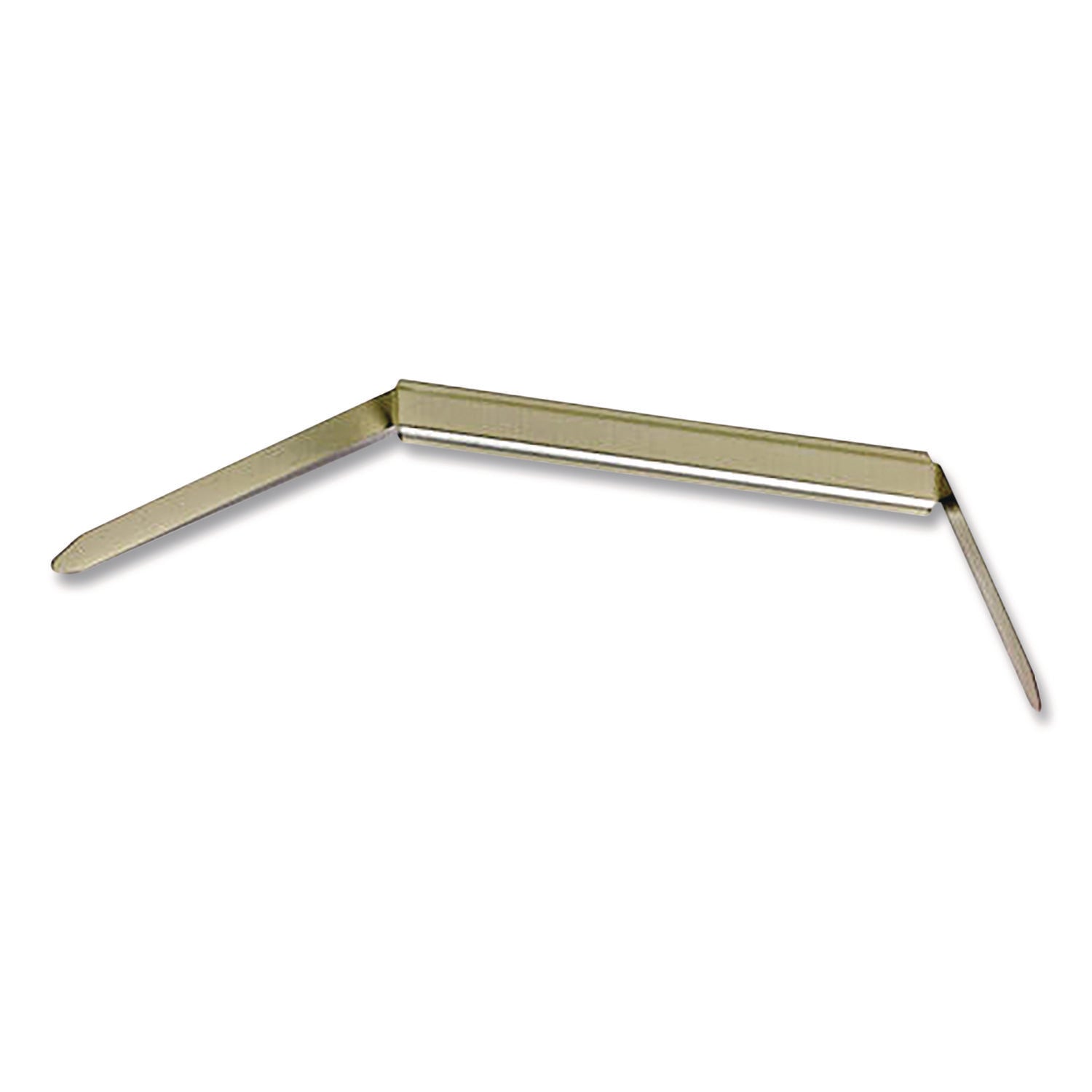 Officemate Prong Fastener Base, 2" Capacity, 2.75" Center to Center, Silver, 100/Box