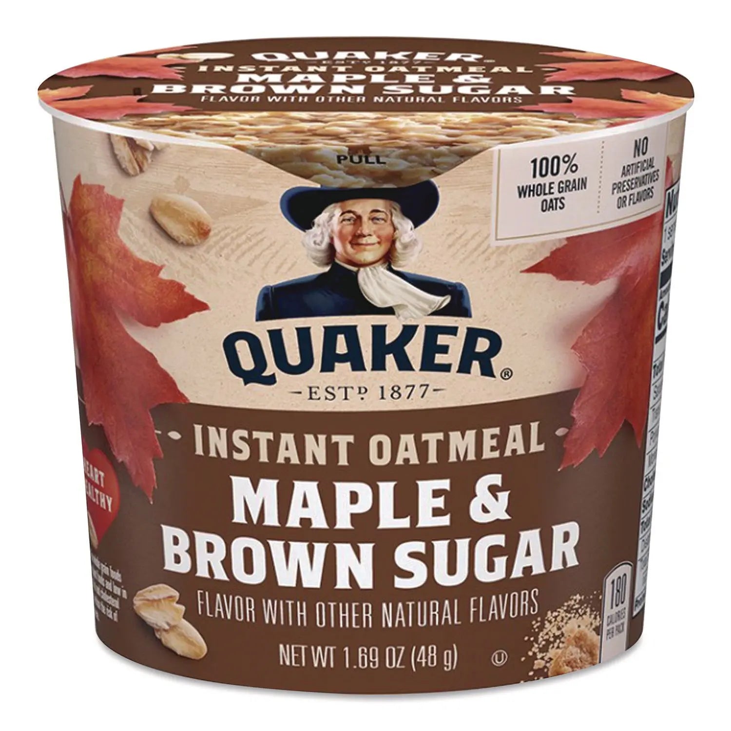 Quaker® Instant Oatmeal, Maple Brown Sugar, 1.69 oz Packet, 24/Carton Quaker® Flipcost