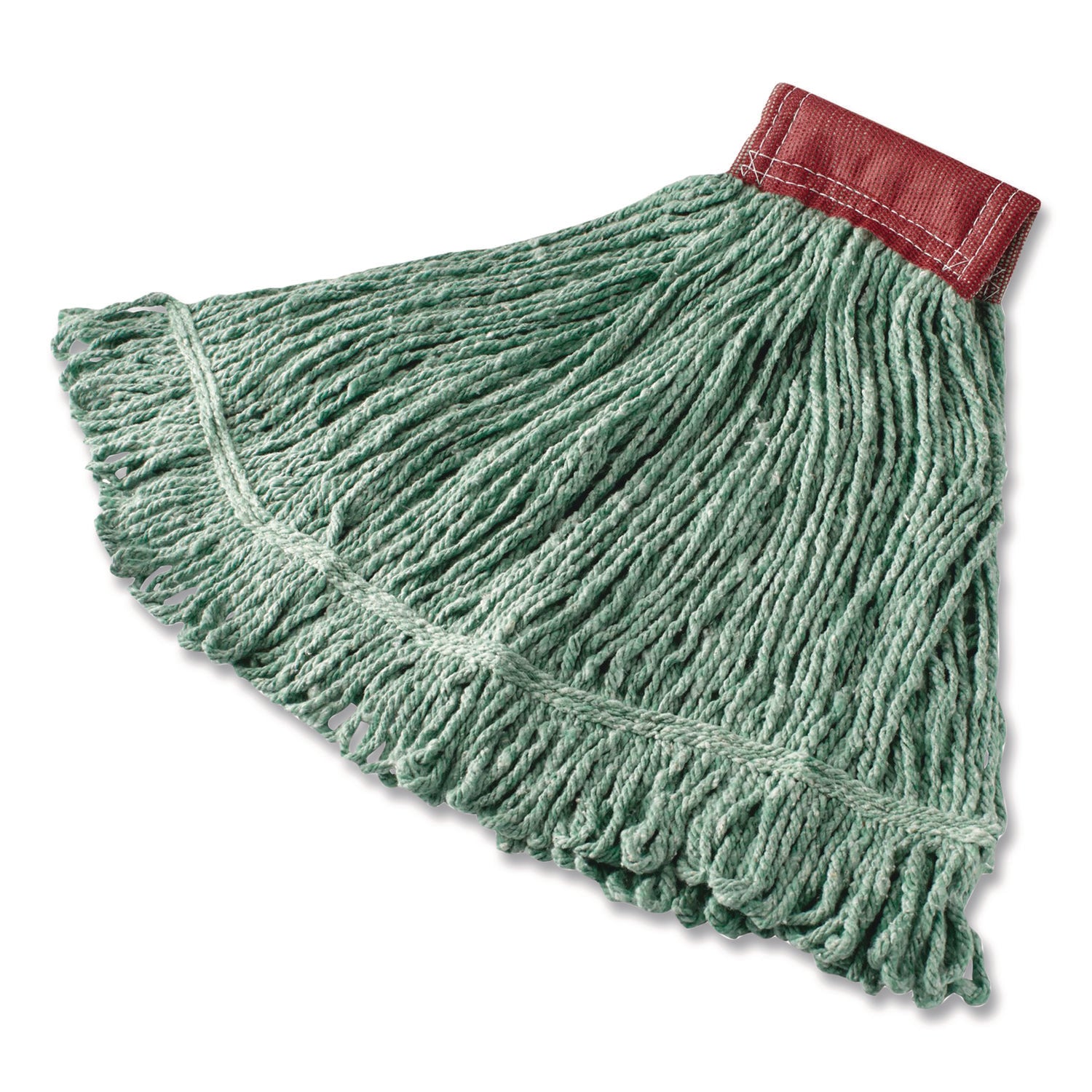 Rubbermaid® Commercial Super Stitch Blend Mop, Cotton/Synthetic, Green
