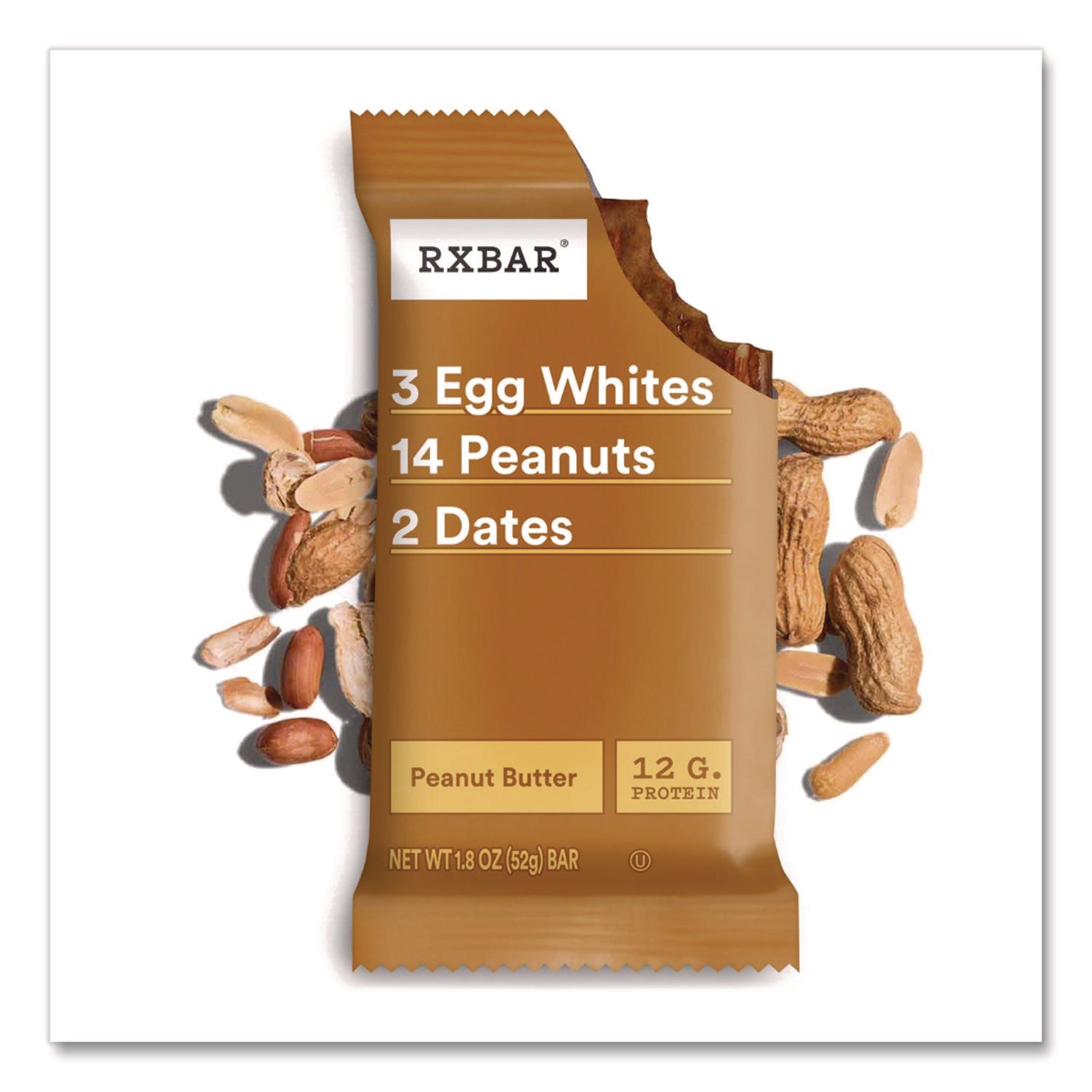 RXBAR® Adult Bars, Peanut Butter, 1.83 oz Bar, 12/Box